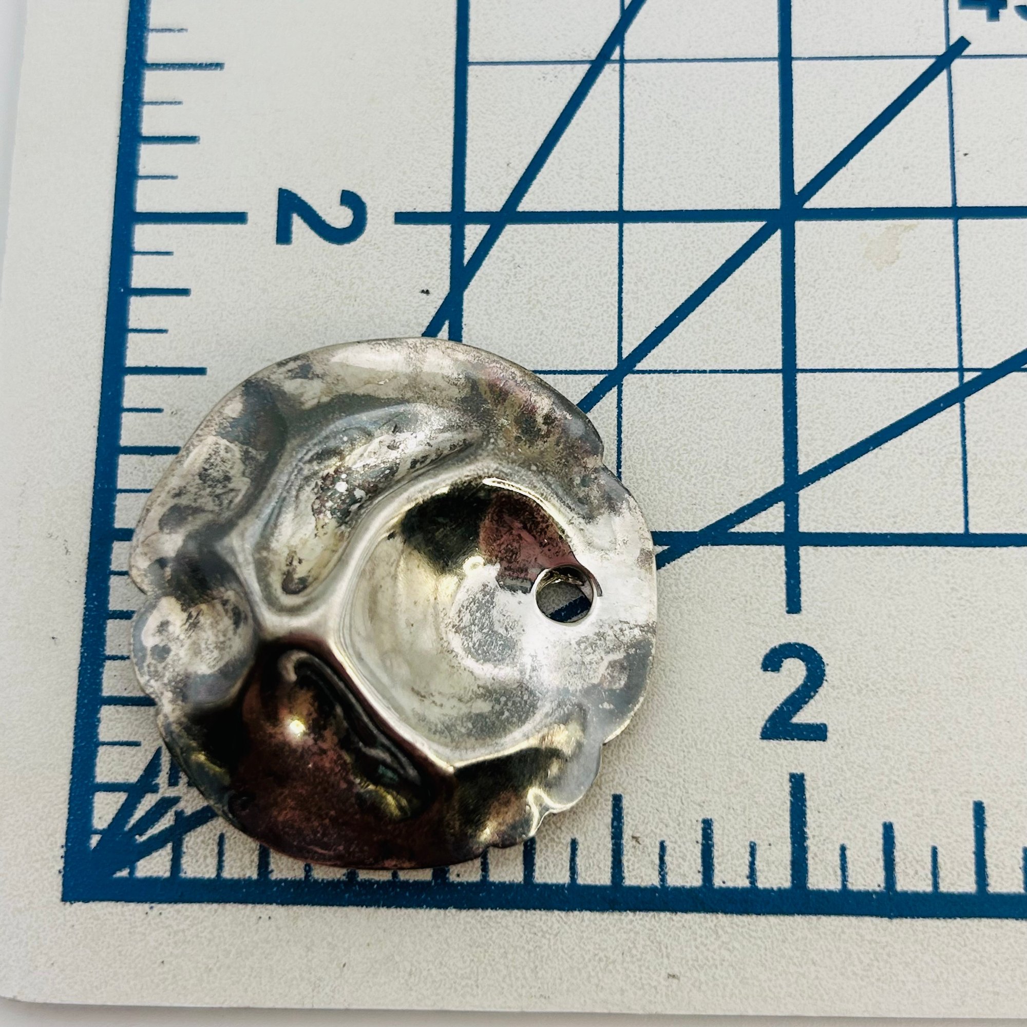 Sterling Modern Puffy Pendant