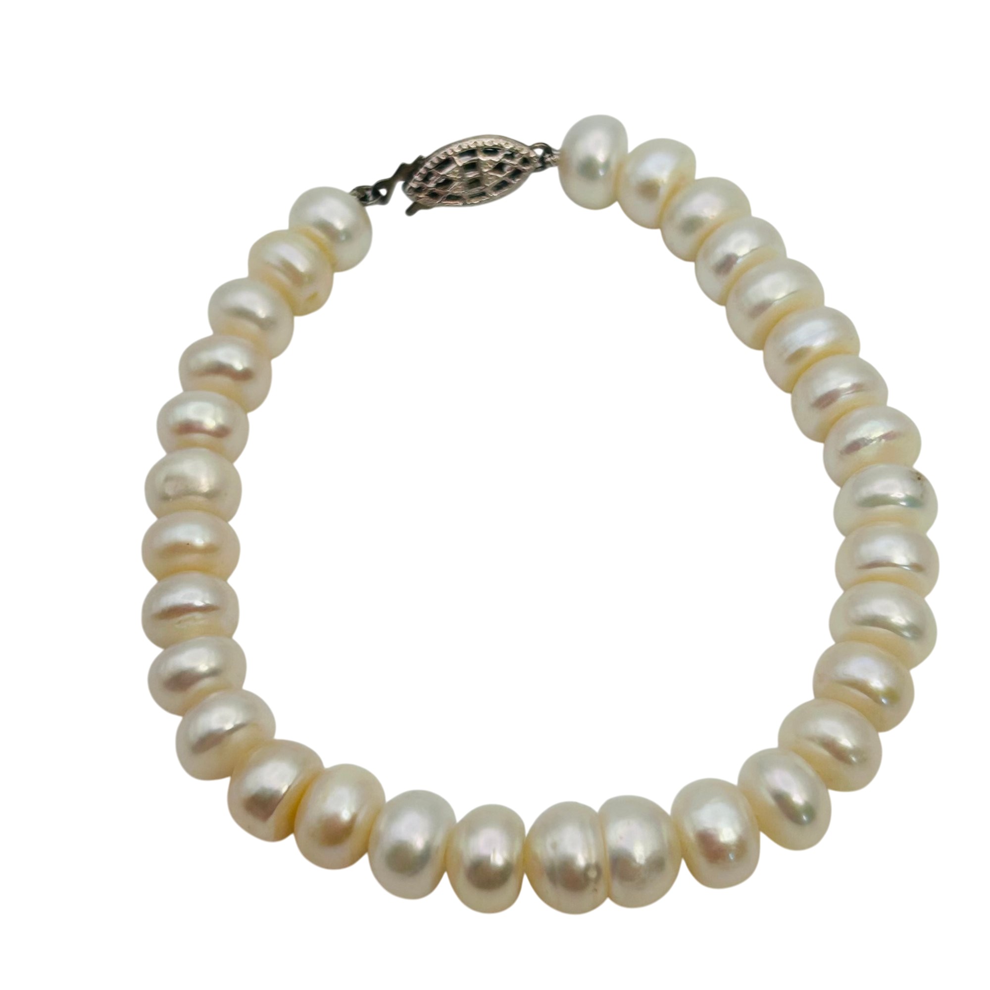 Sterling Pearl Bracelet