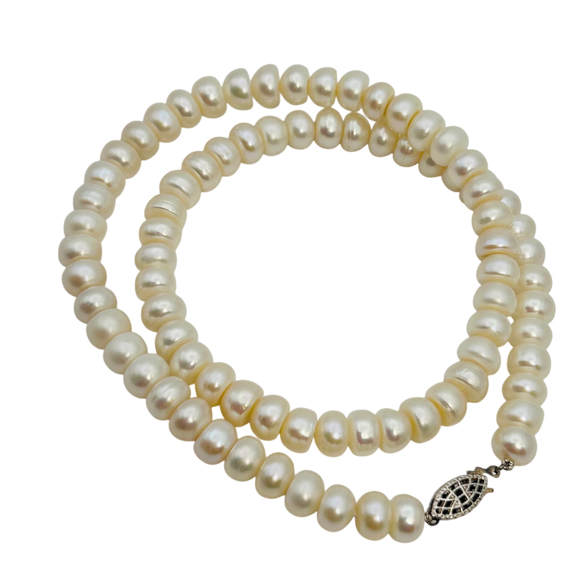 Sterling Pearl Necklace