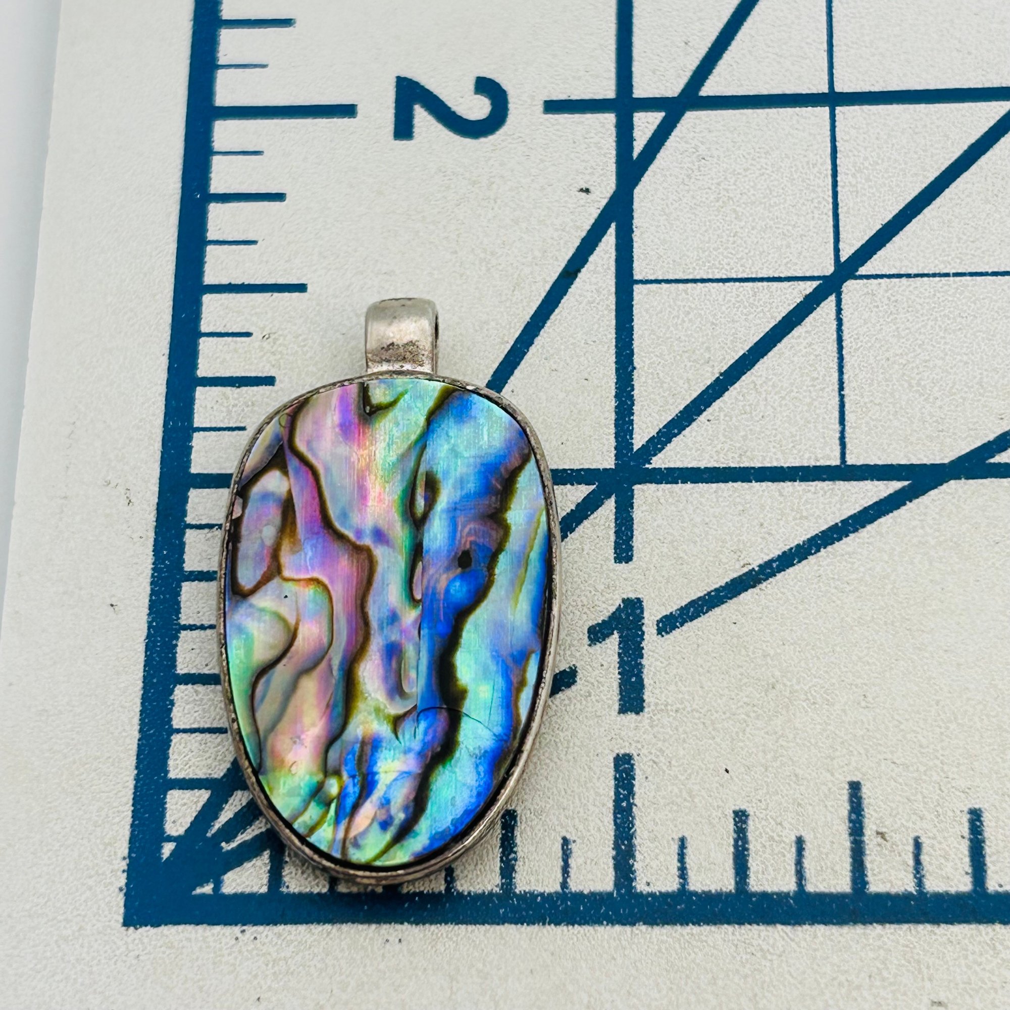 Sterling Abalone Pendant