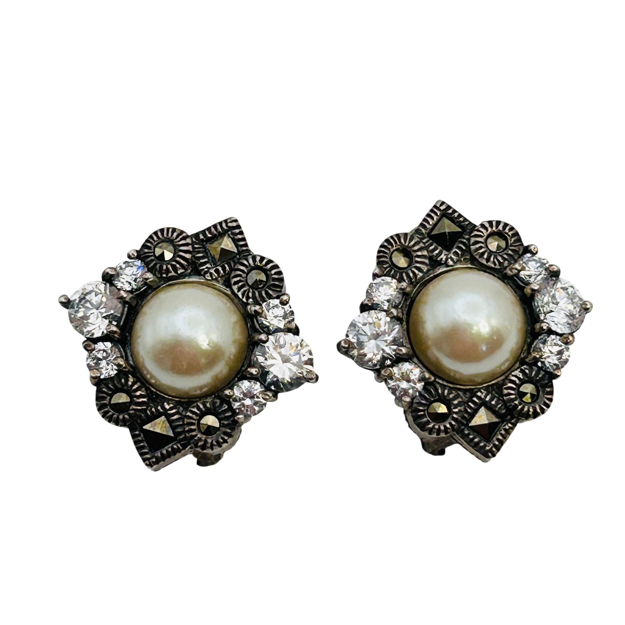 Judith Jack Sterling Earrings