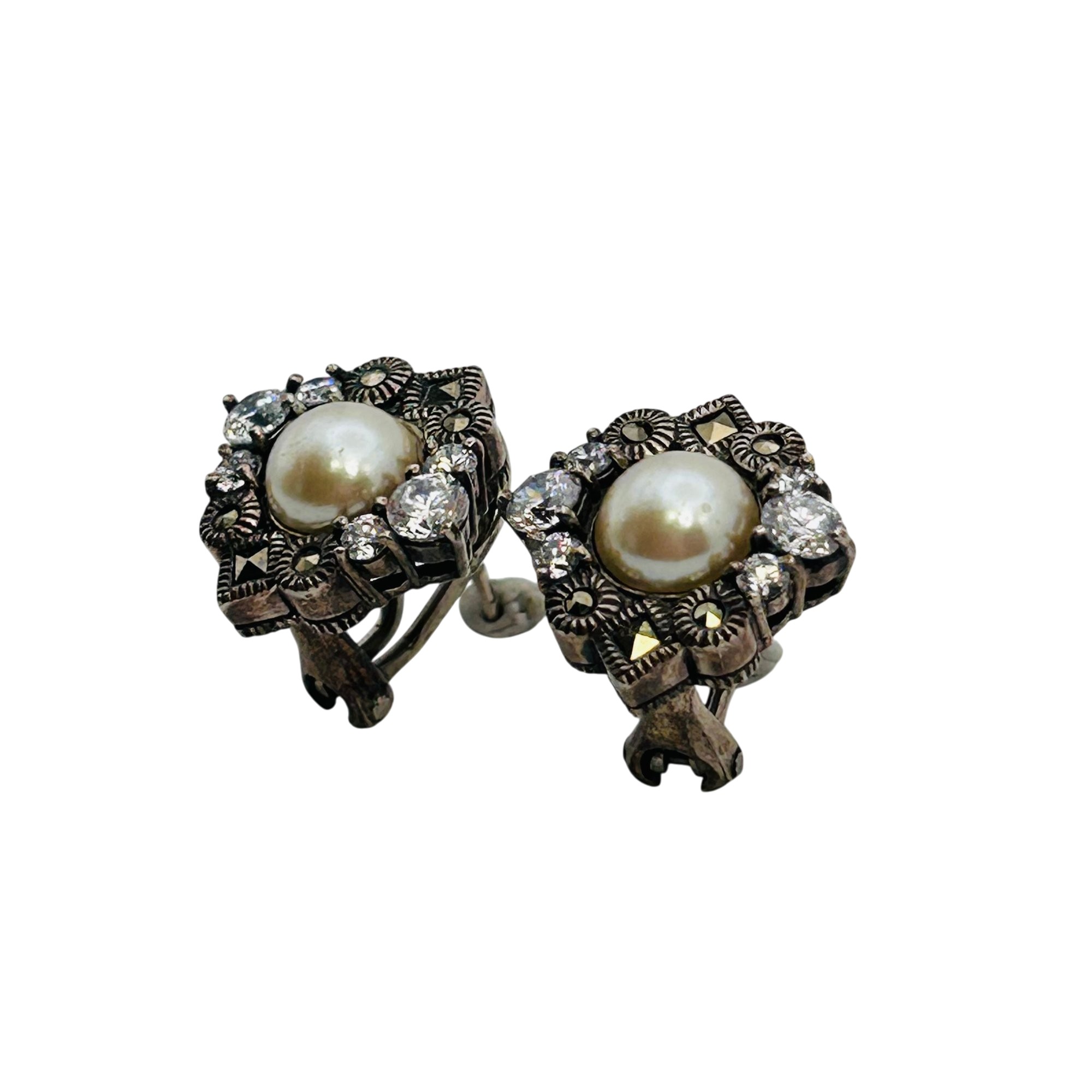 Judith Jack Sterling Earrings