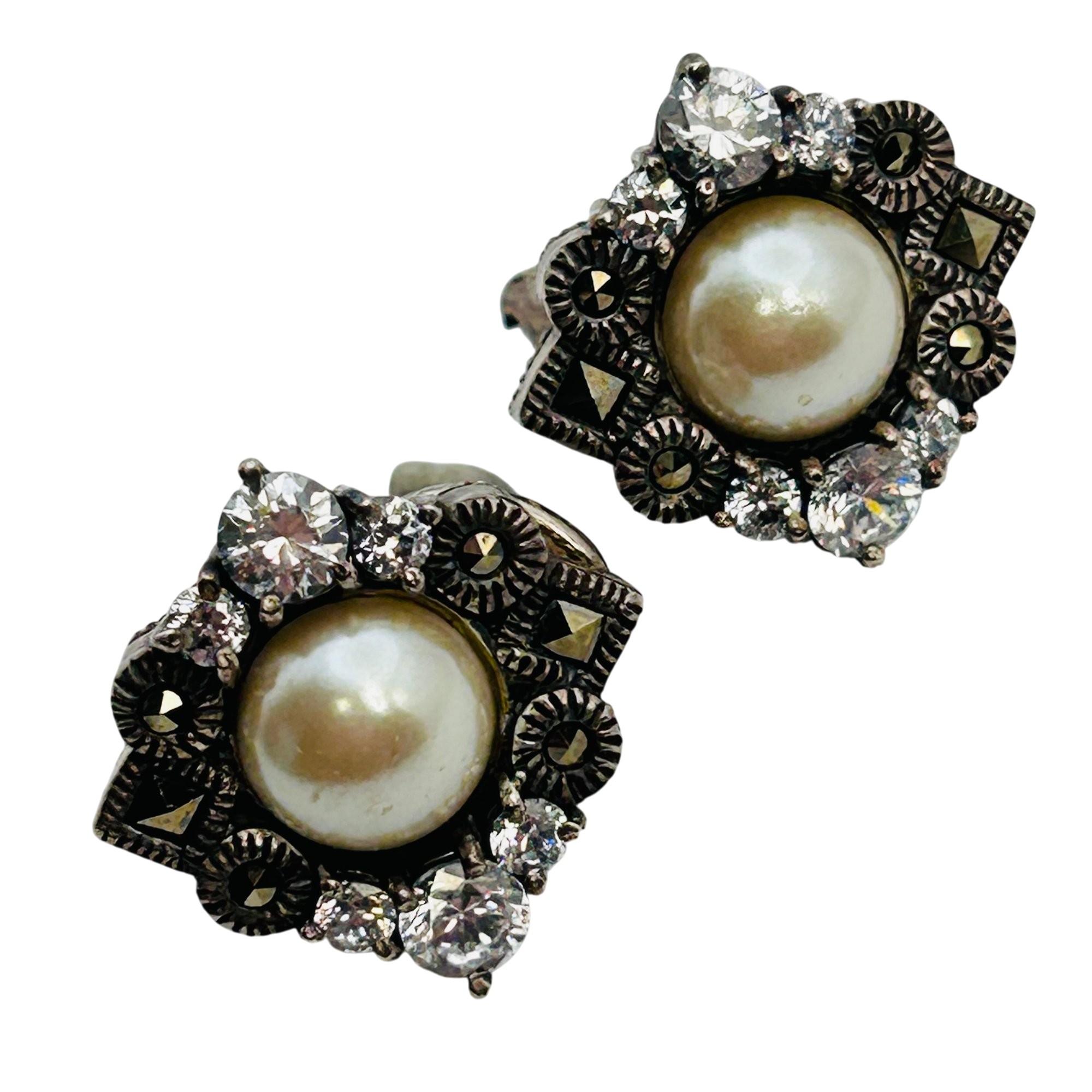 Judith Jack Sterling Earrings
