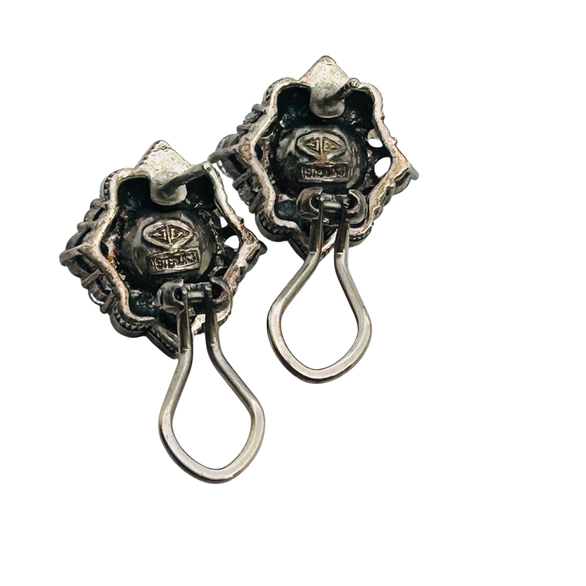 Judith Jack Sterling Earrings