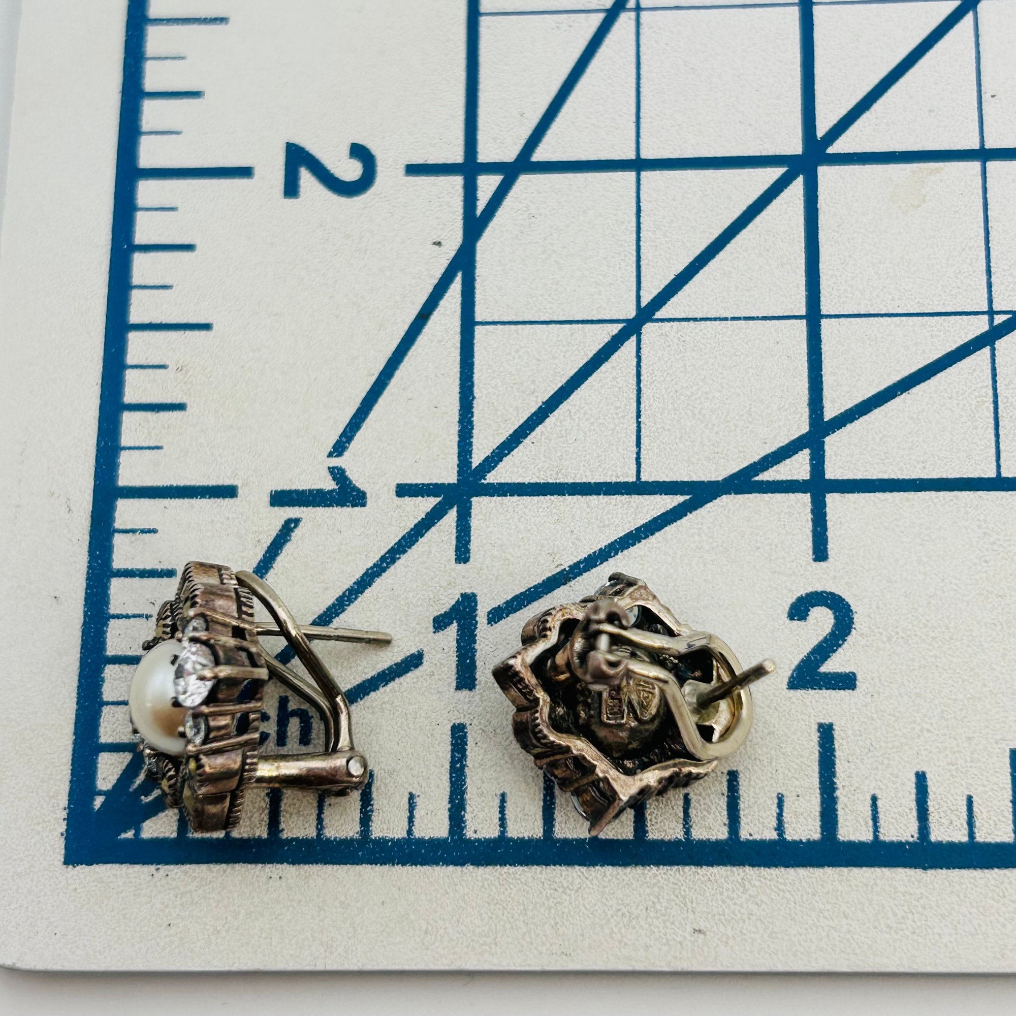 Judith Jack Sterling Earrings