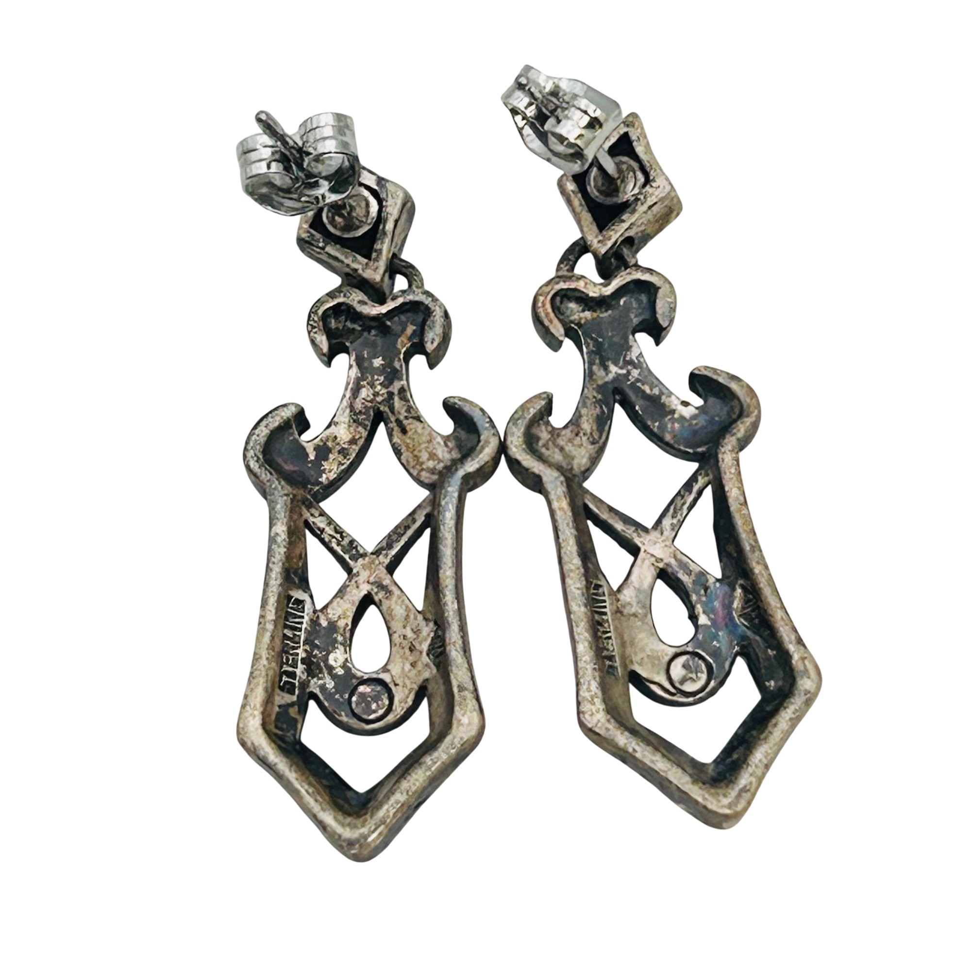 Judith Jack Sterling Marcasite Earrings