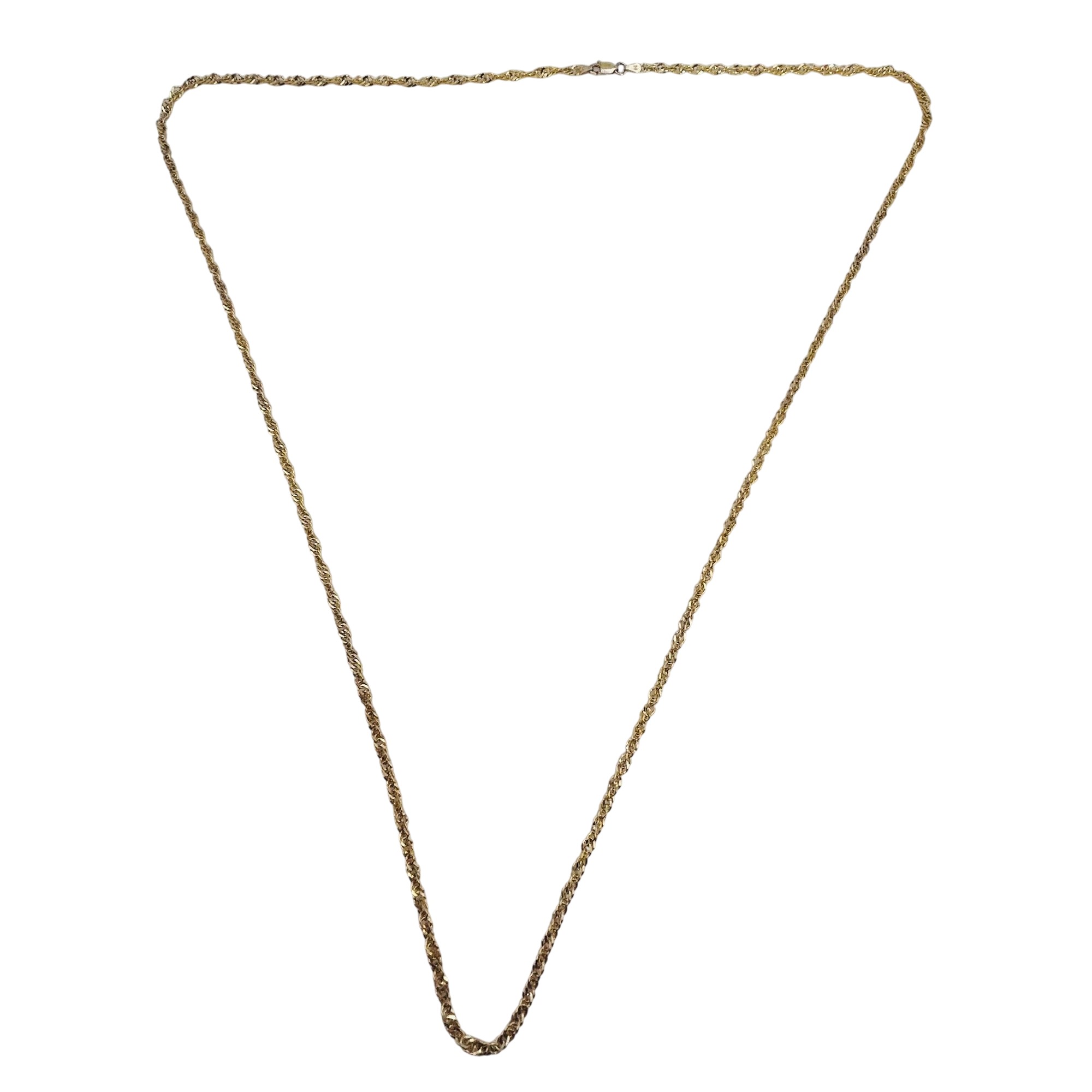 Milor Italy Sterling Twisted Chain Necklace