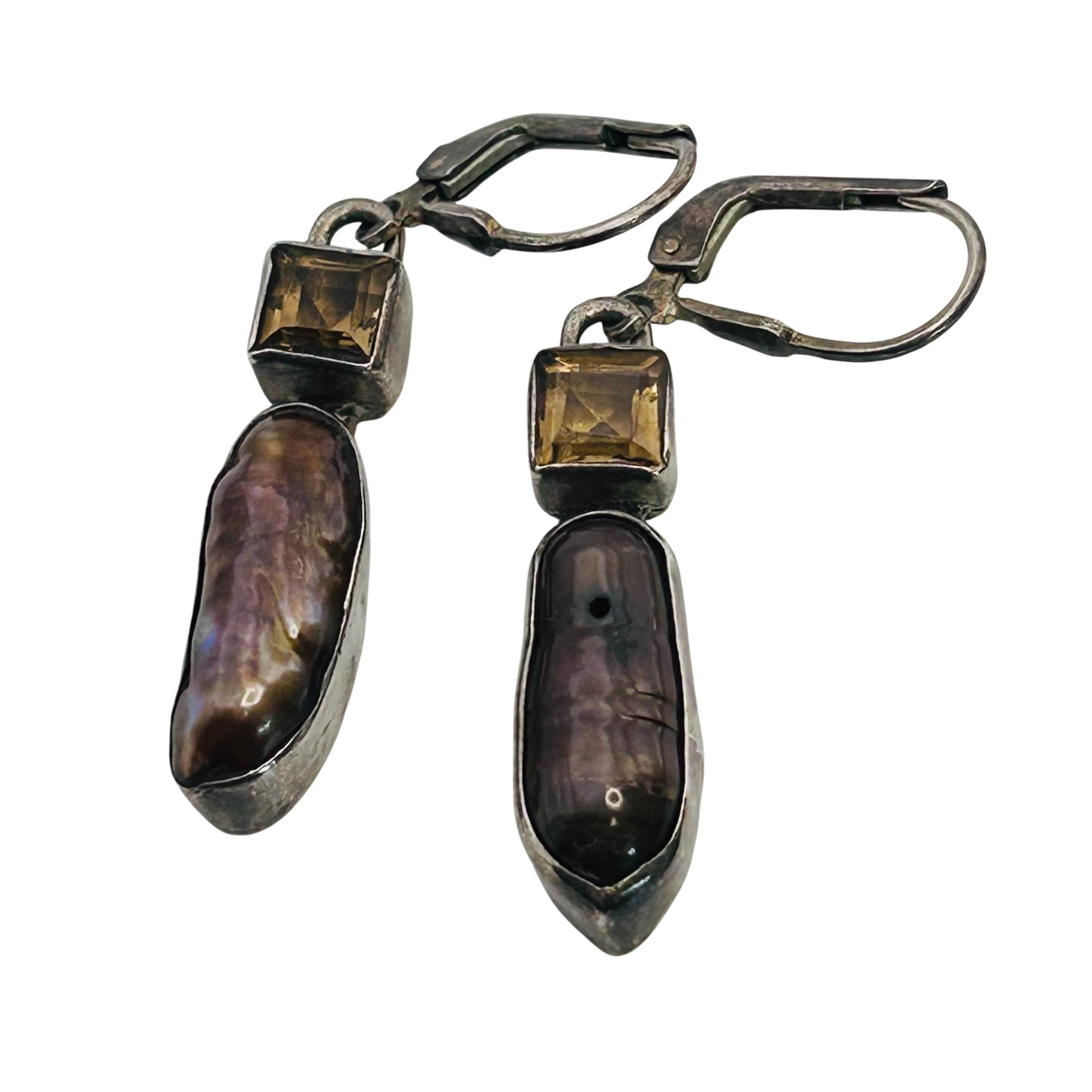 Sterling Abalone Earrings