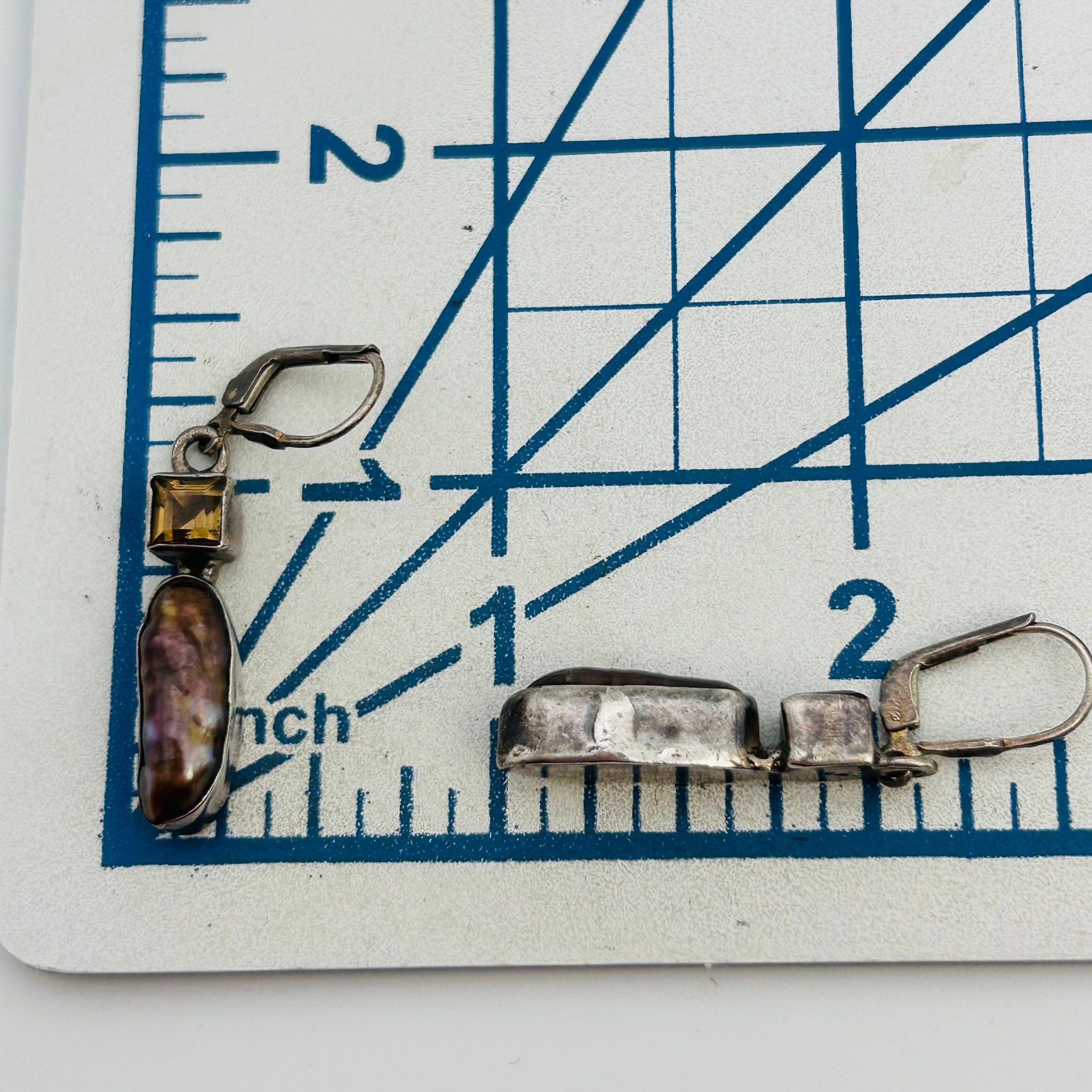 Sterling Abalone Earrings