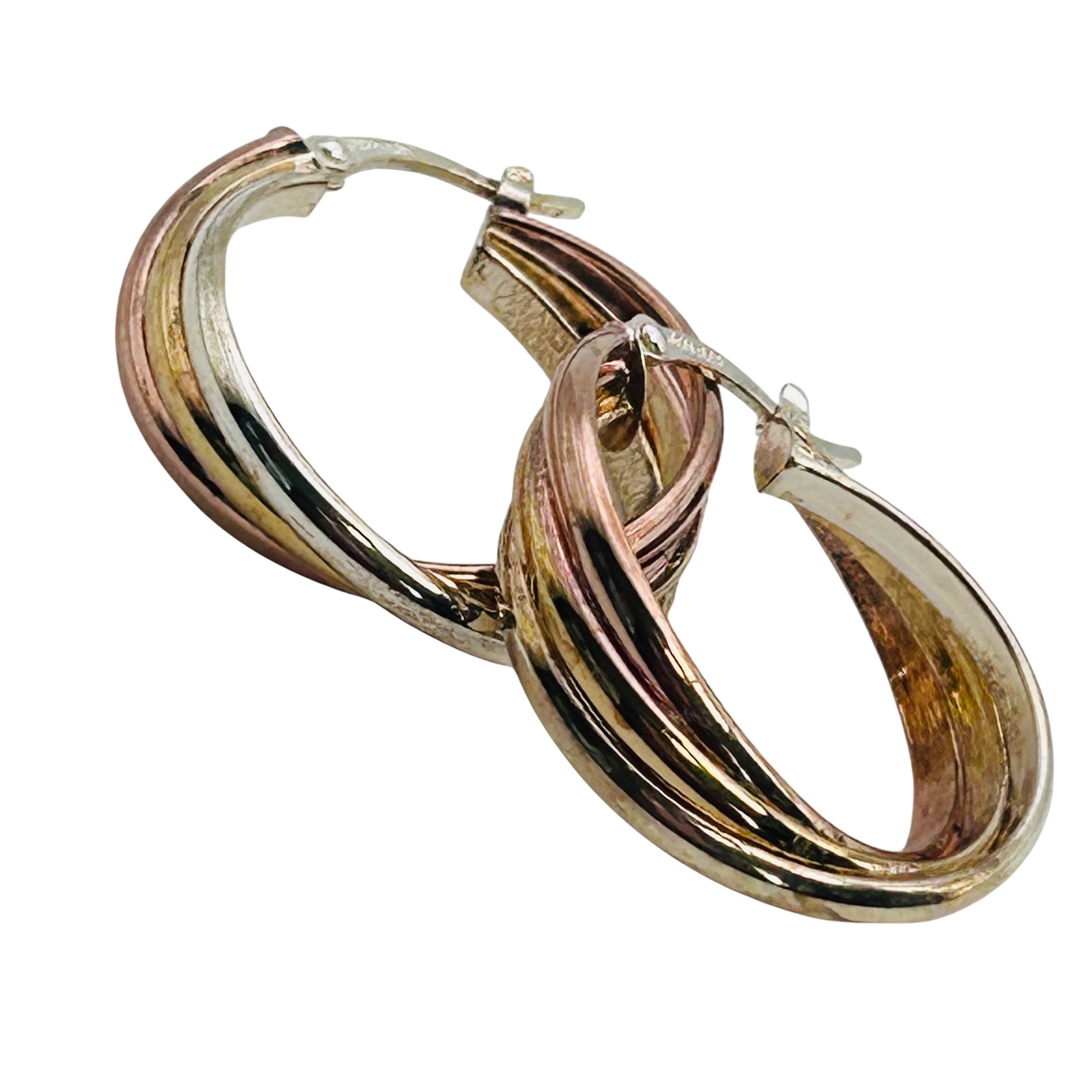 Sterling Hinge Hoop Earrings