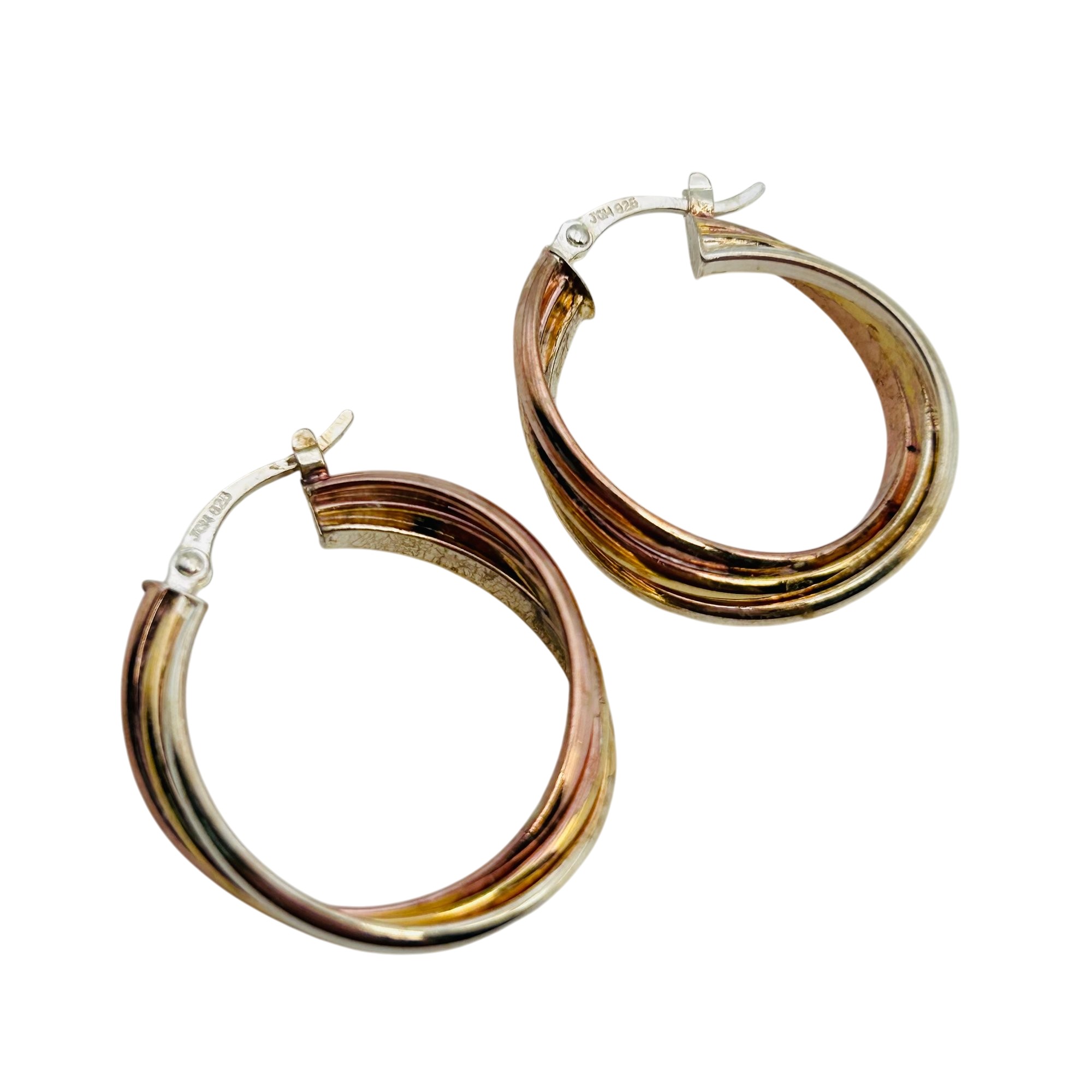 Sterling Hinge Hoop Earrings