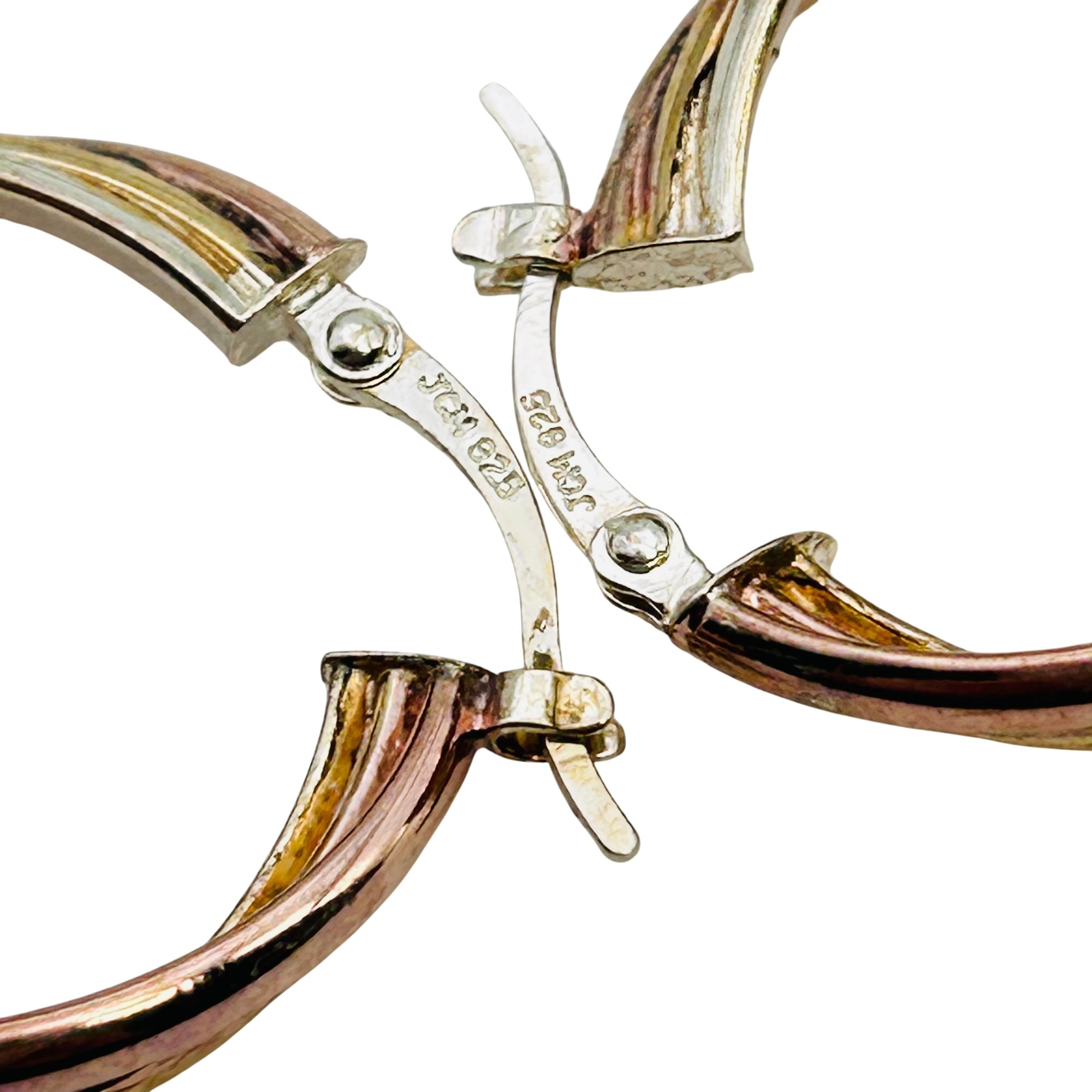 Sterling Hinge Hoop Earrings