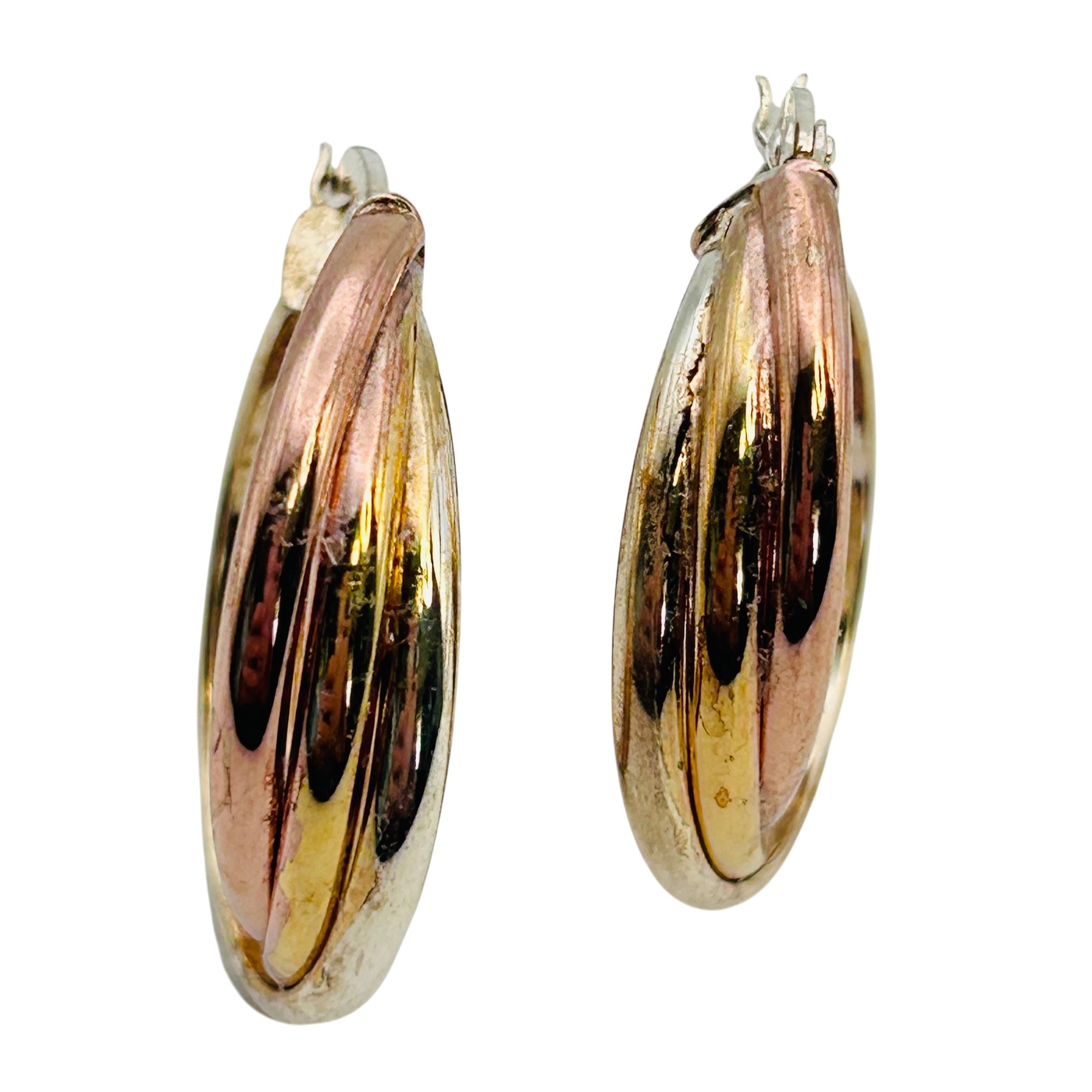 Sterling Hinge Hoop Earrings