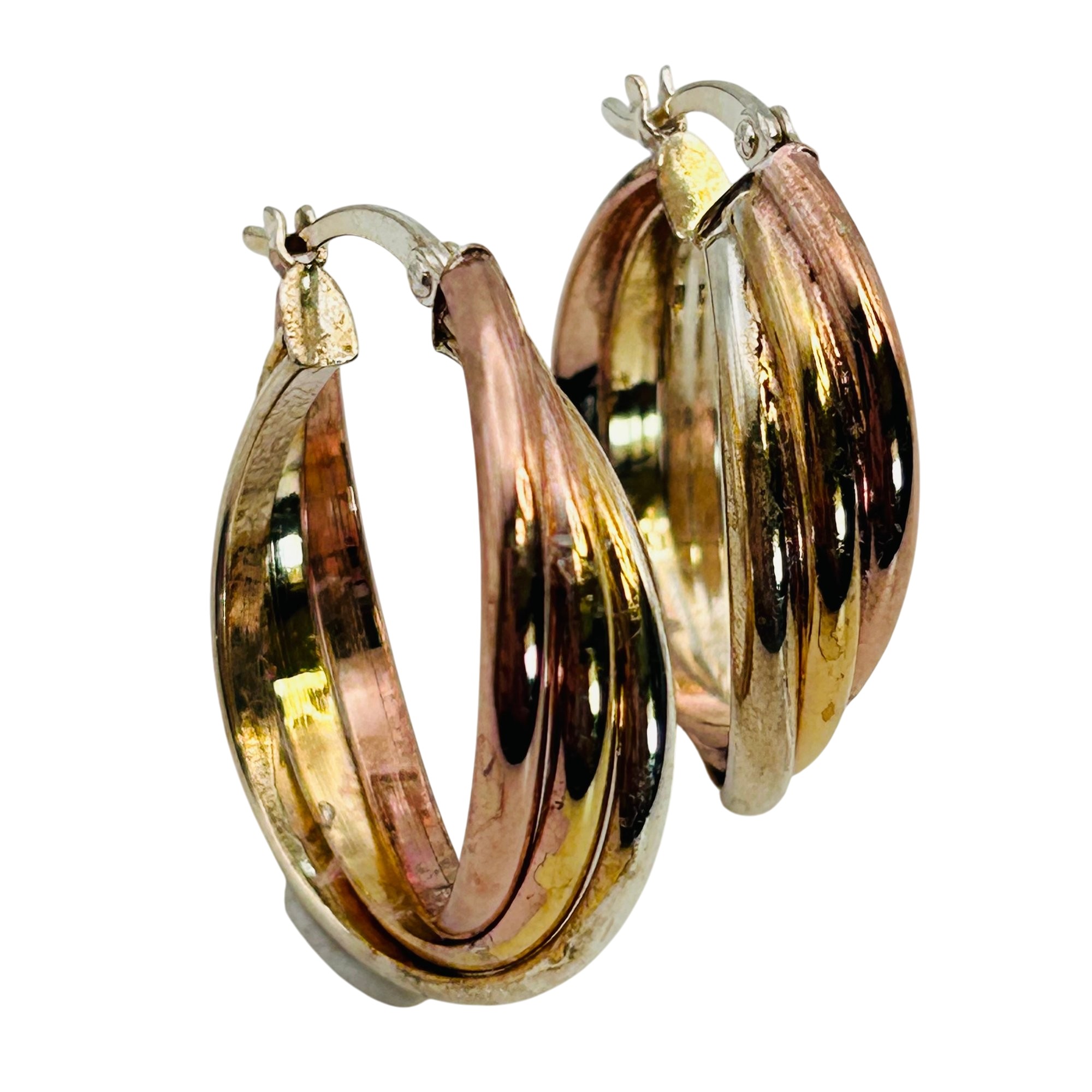 Sterling Hinge Hoop Earrings