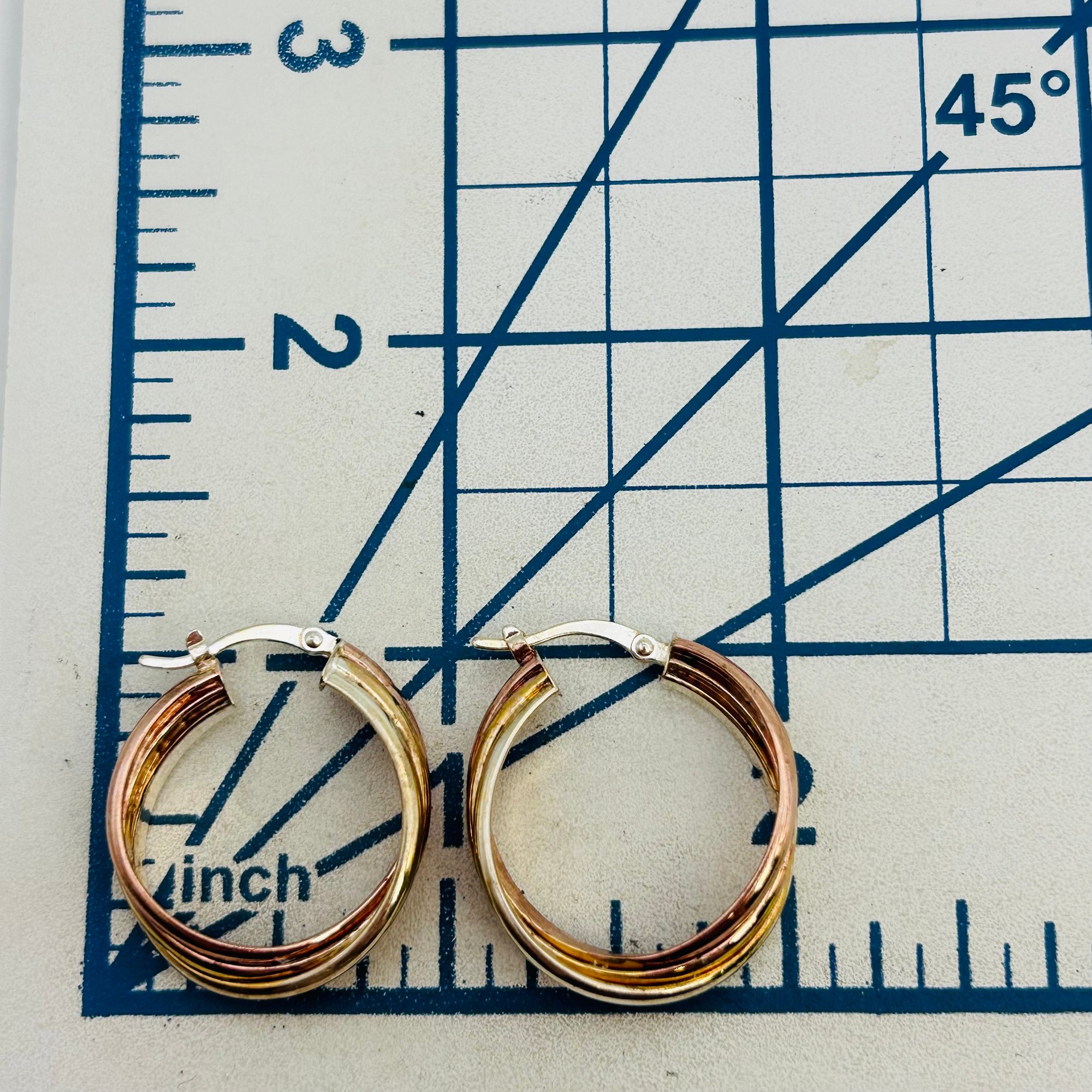 Sterling Hinge Hoop Earrings