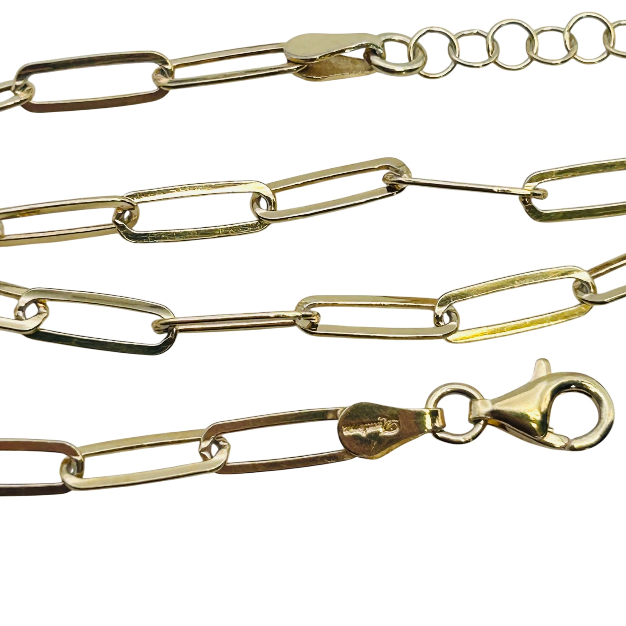 Dyadema Italy Sterling Paper Clip Chain Bracelet