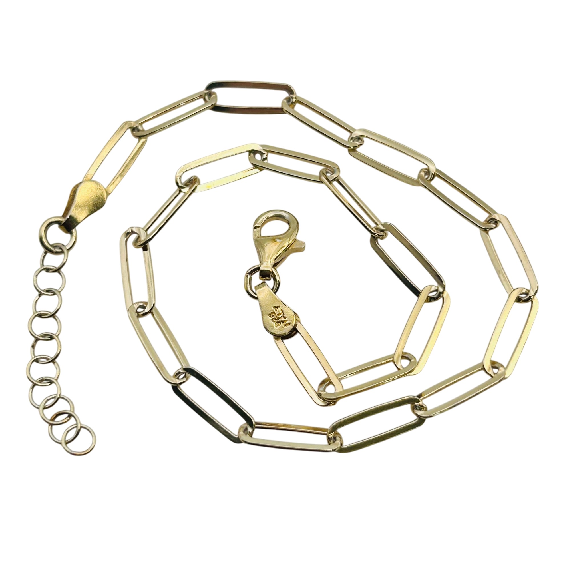 Dyadema Italy Sterling Paper Clip Chain Bracelet