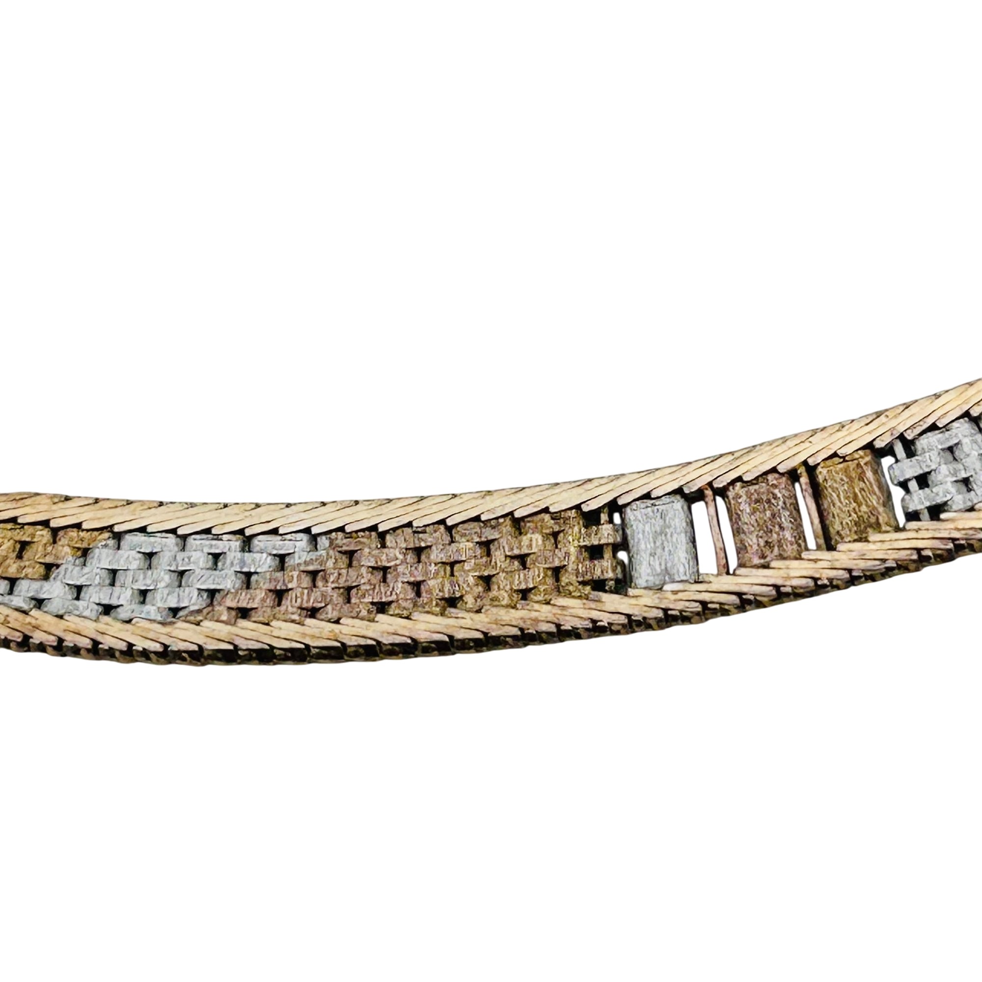 Italy Sterling And 14k Omega Chain Necklace