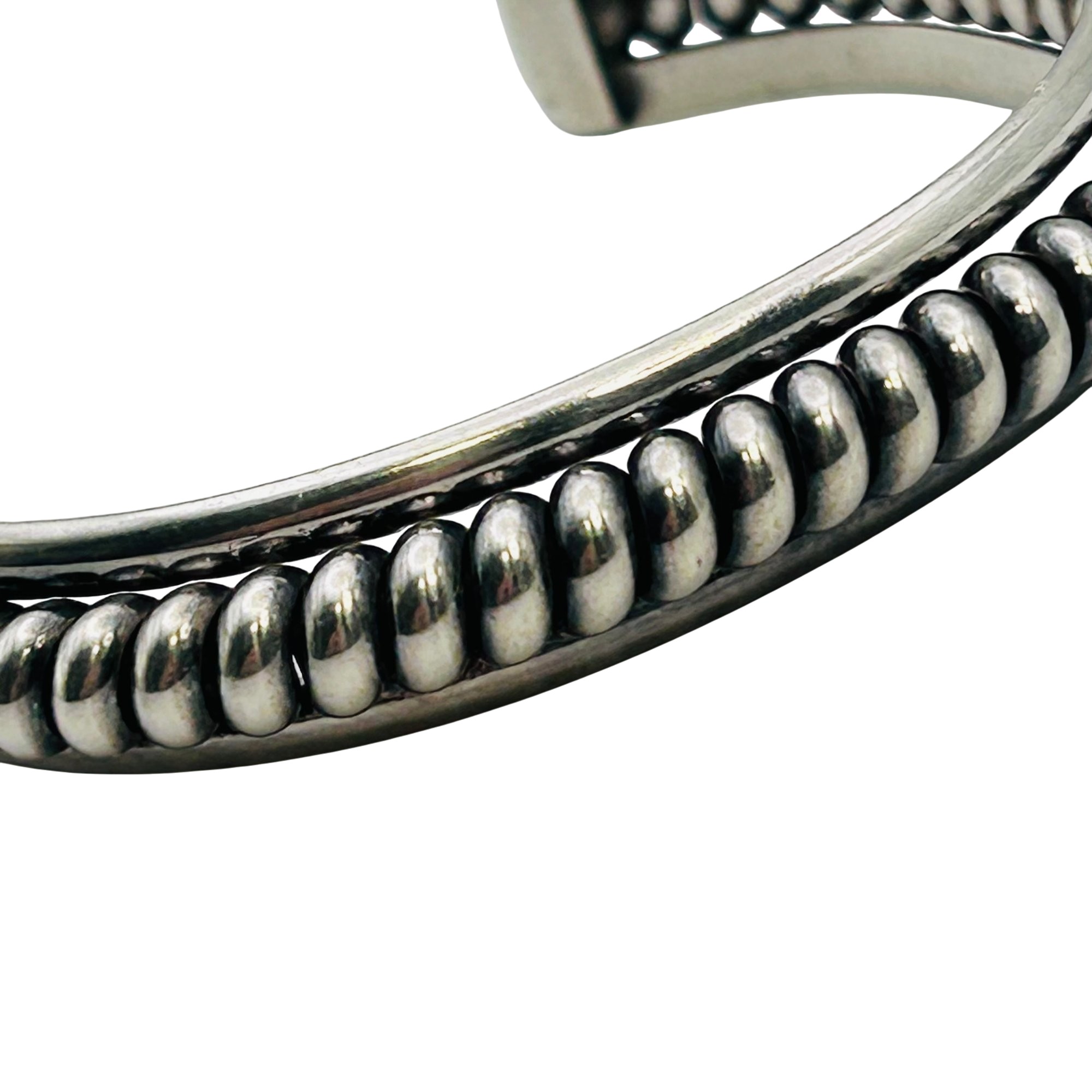 Native Sterling Twisted Wire Cuff Bracelet