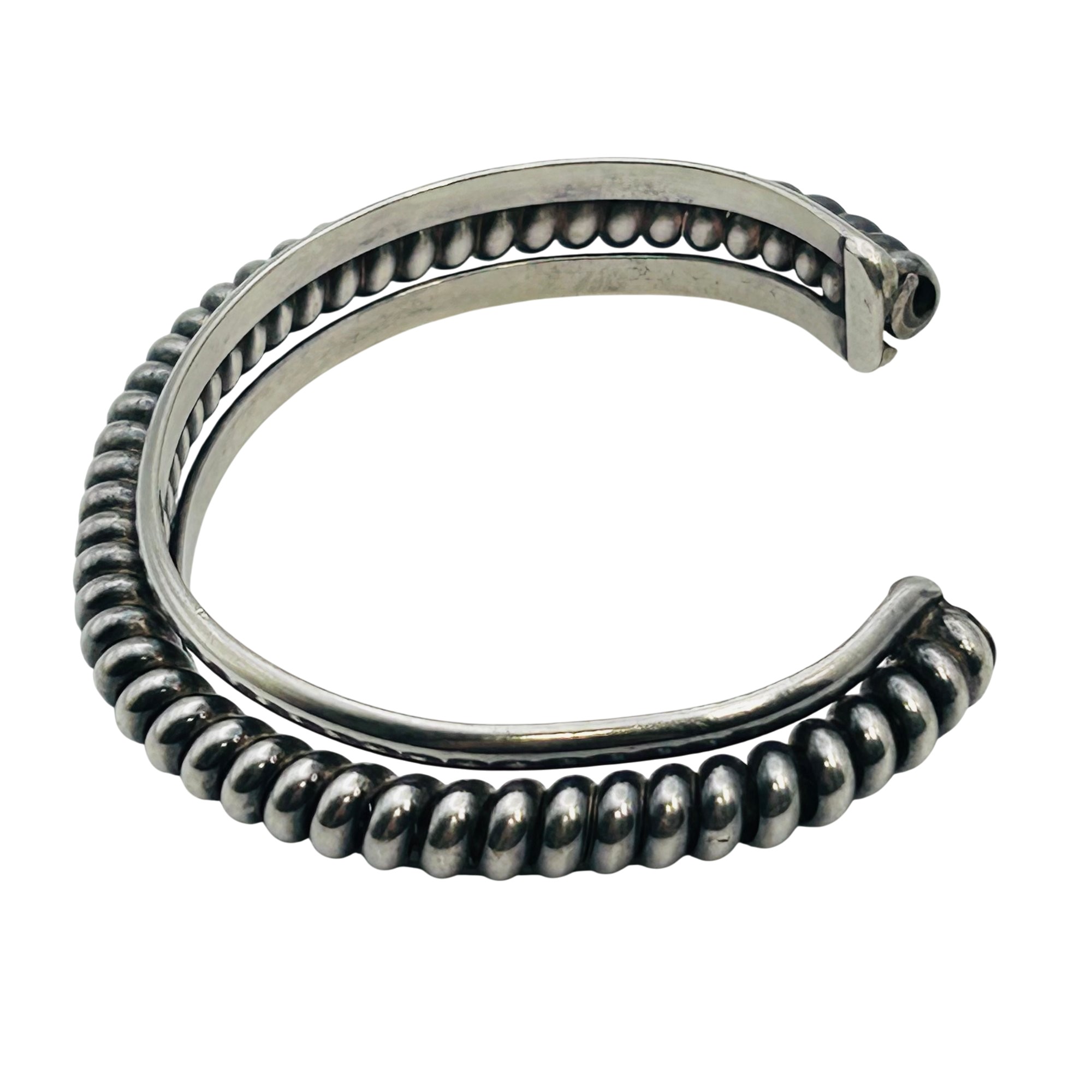 Native Sterling Twisted Wire Cuff Bracelet