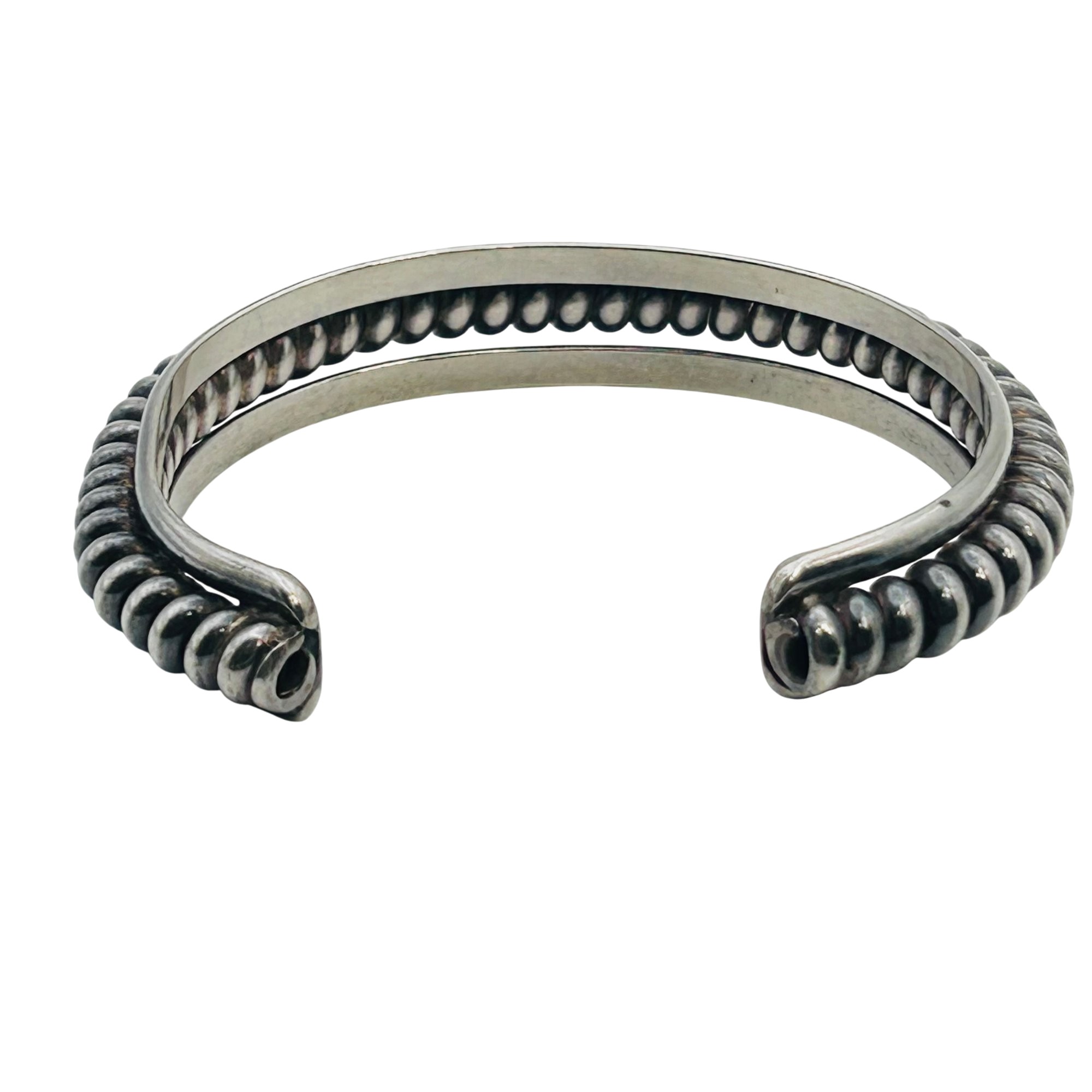 Native Sterling Twisted Wire Cuff Bracelet
