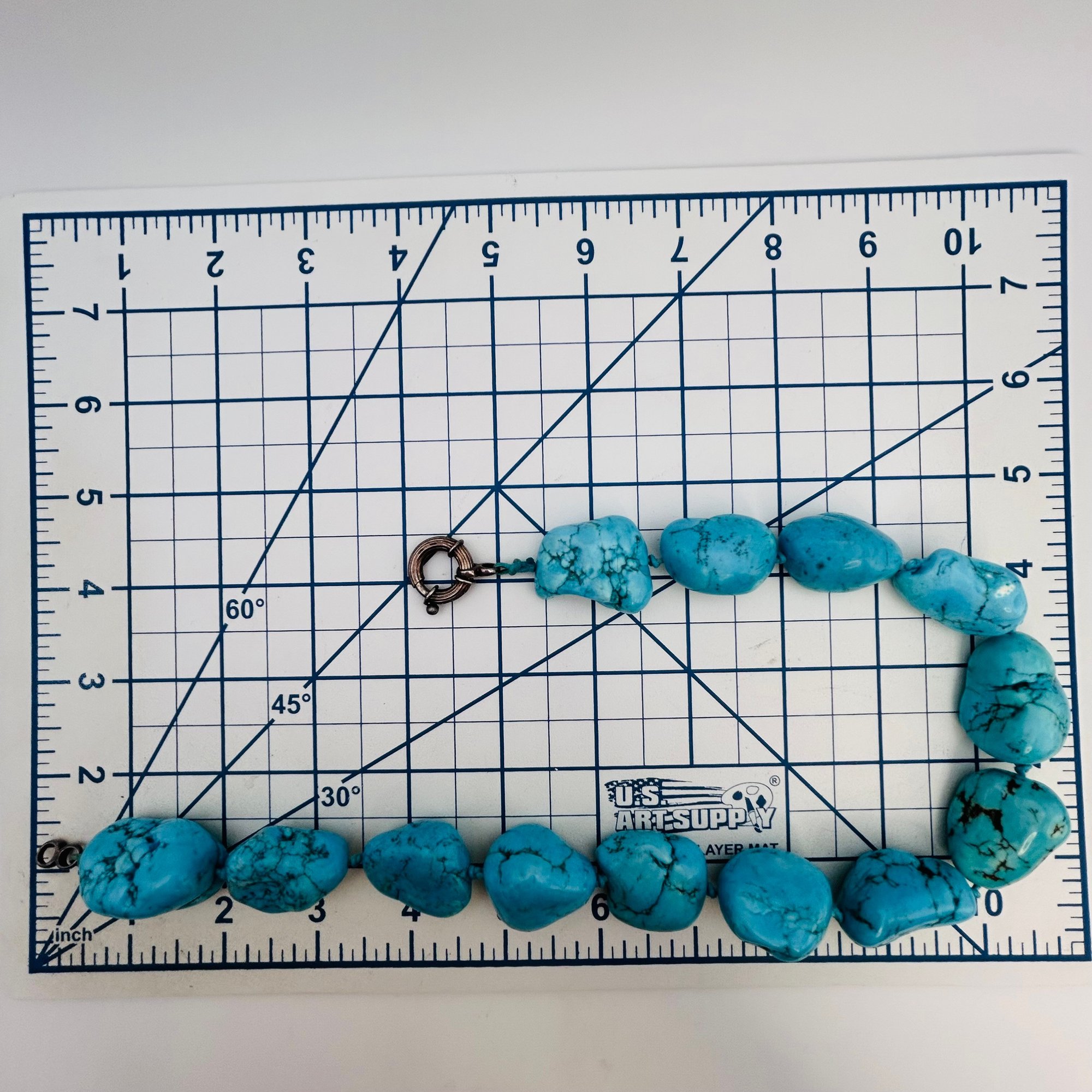 Sterling Chunky Turquoise Necklace