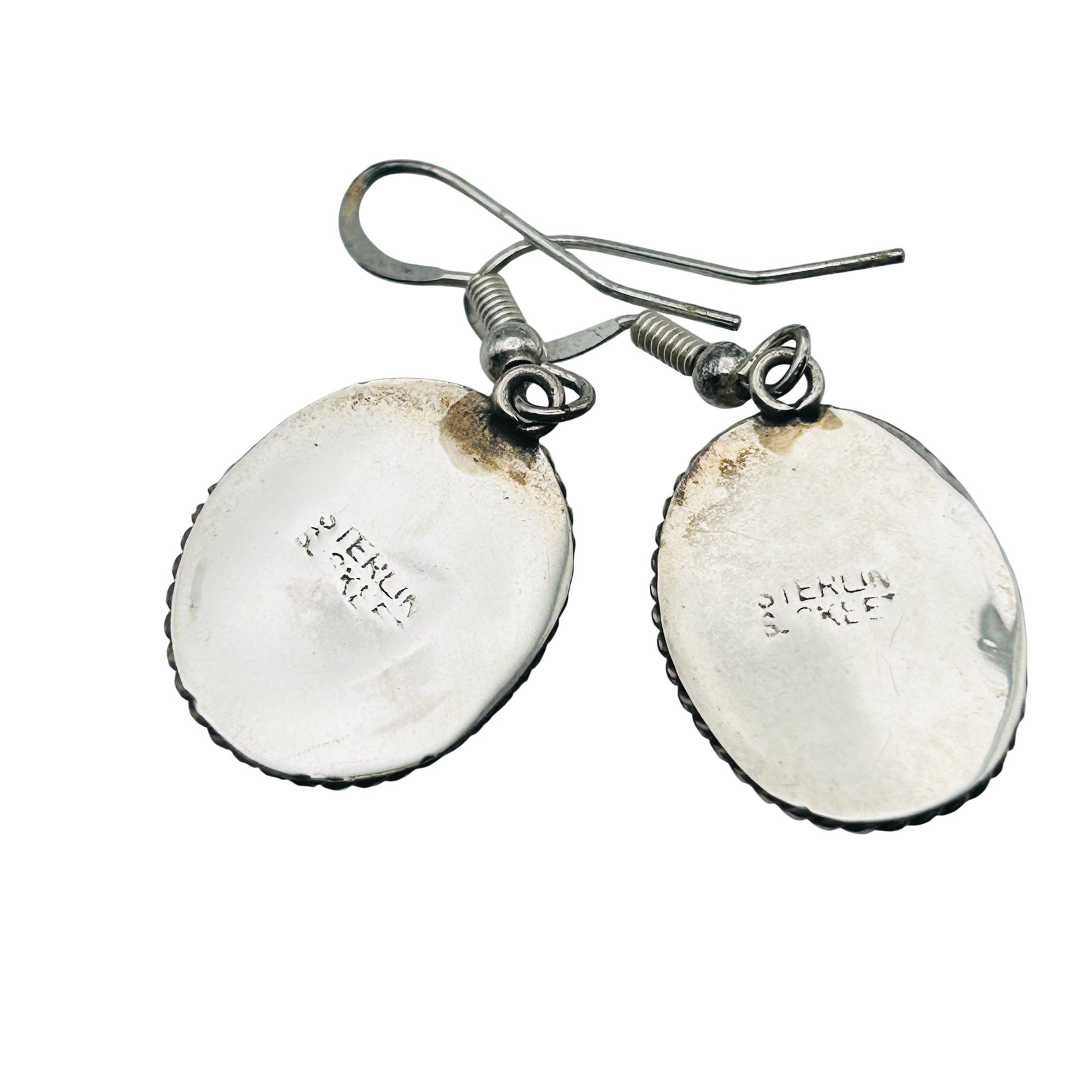 Scott Skeets Navajo Sterling Onyx Earrings