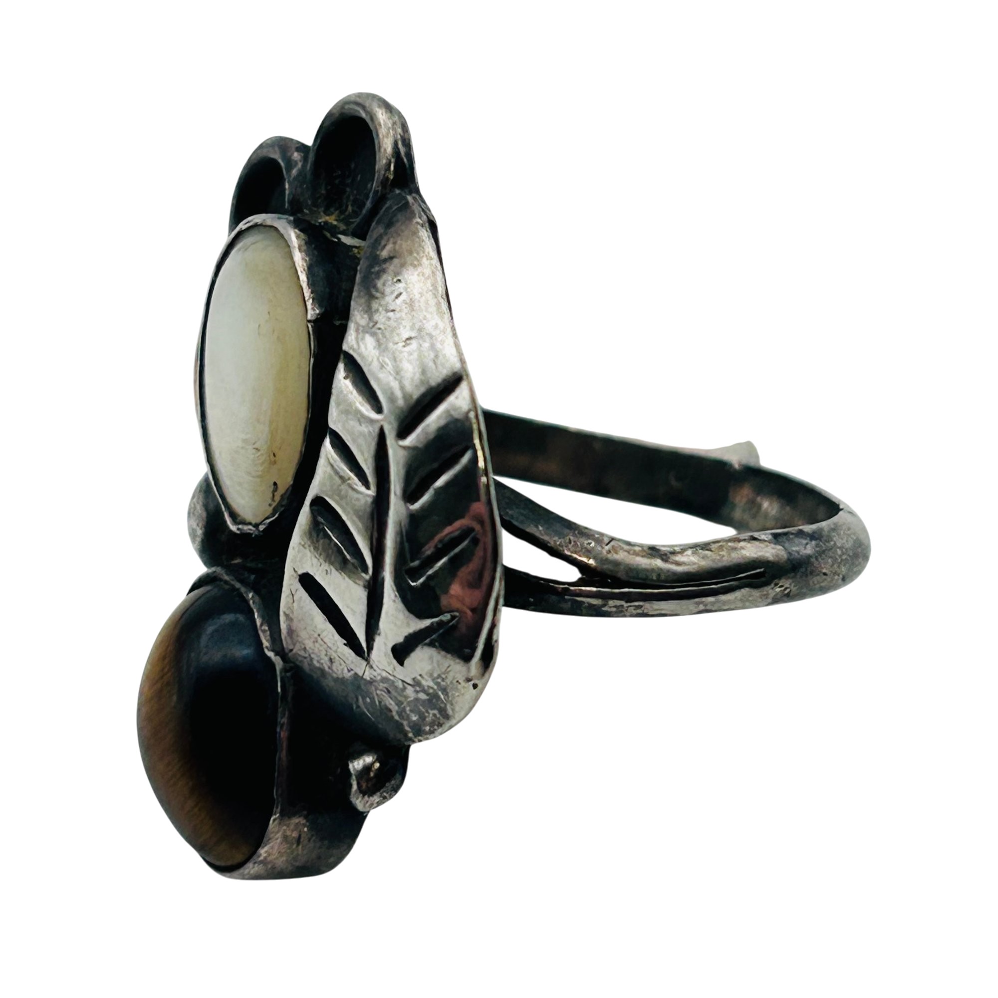 Navajo Sterling Mutli-stone Ring Sz 7.5