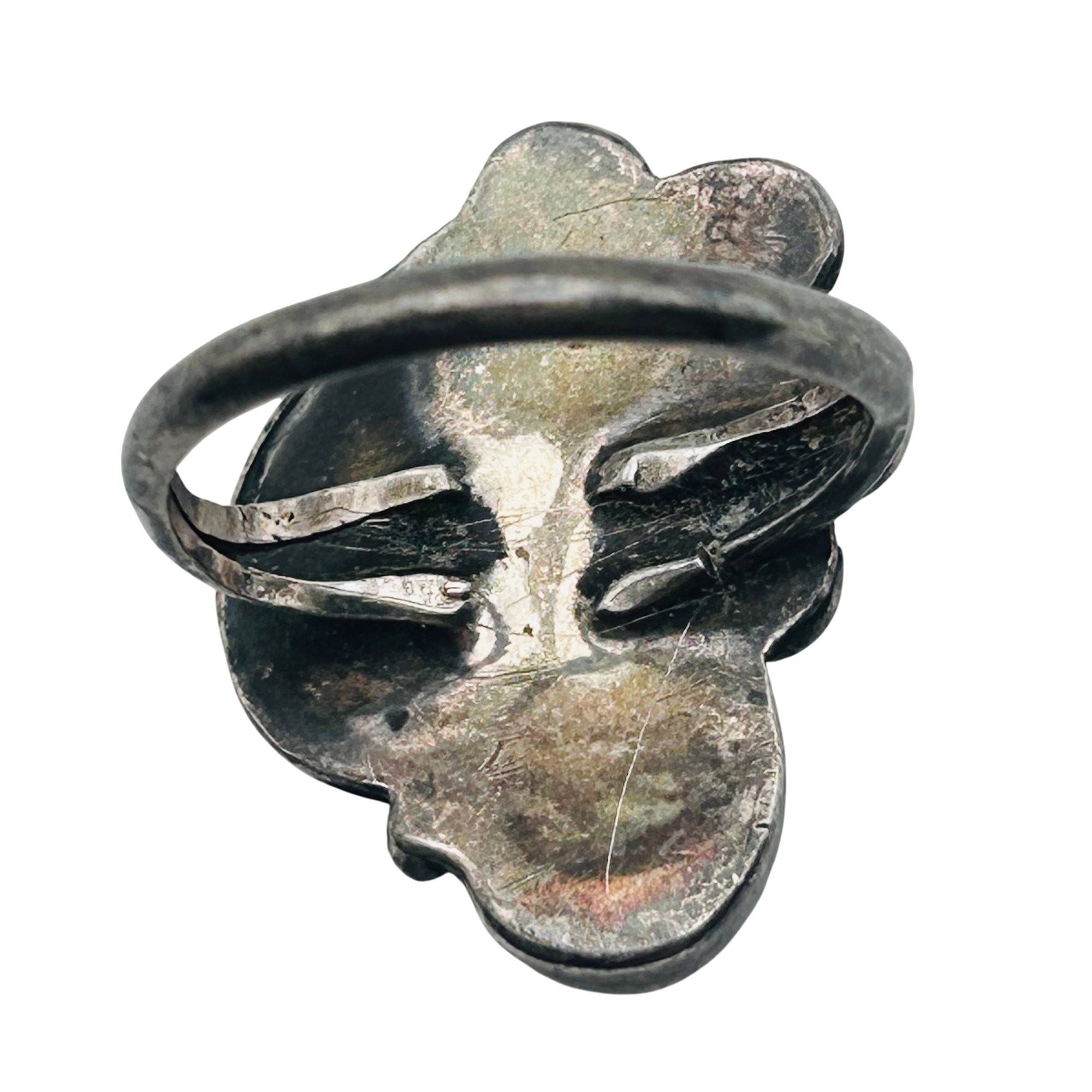 Navajo Sterling Mutli-stone Ring Sz 7.5