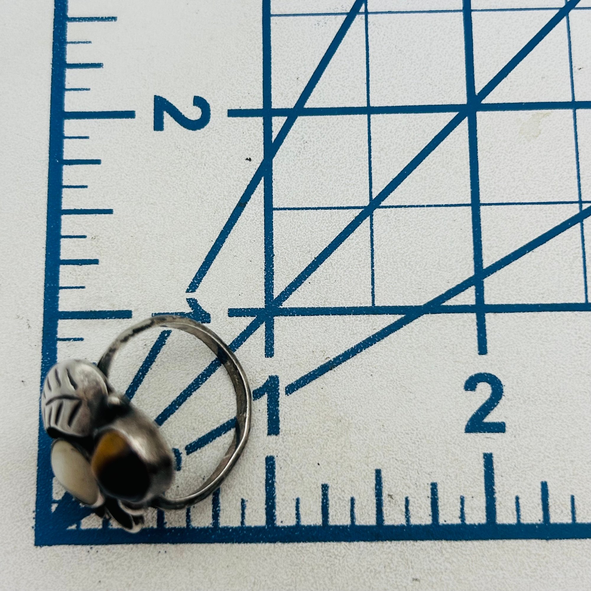Navajo Sterling Mutli-stone Ring Sz 7.5