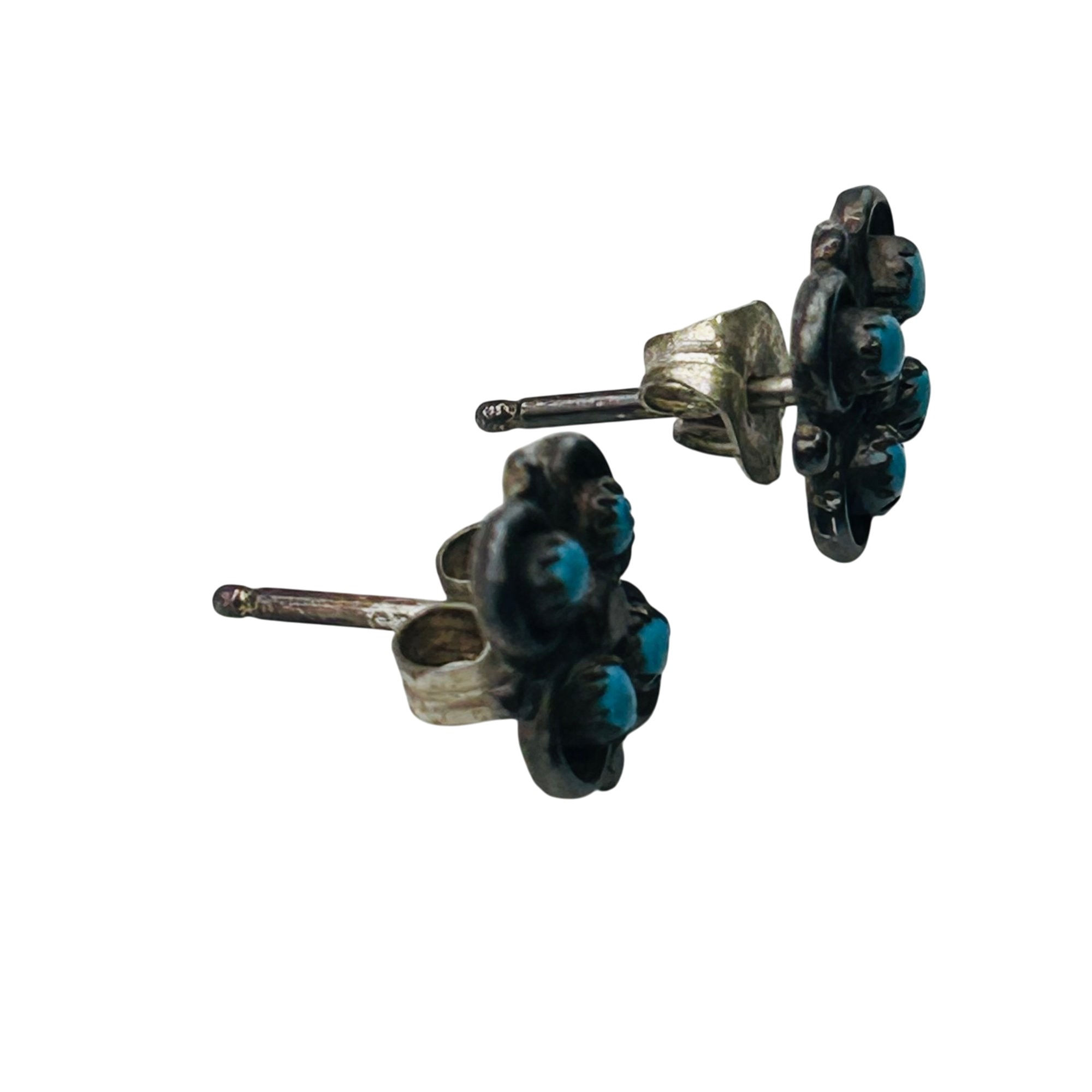 Zuni Sterling Turquoise Earrings