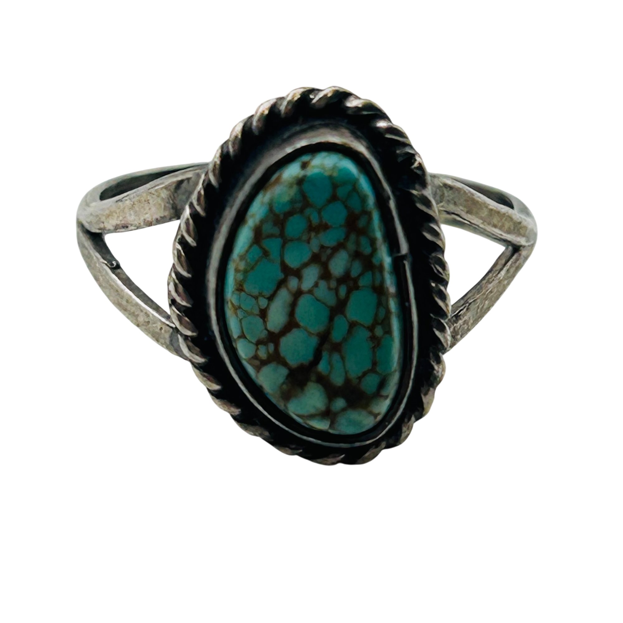 Navajo Sterling Turquoise Ring Sz 5