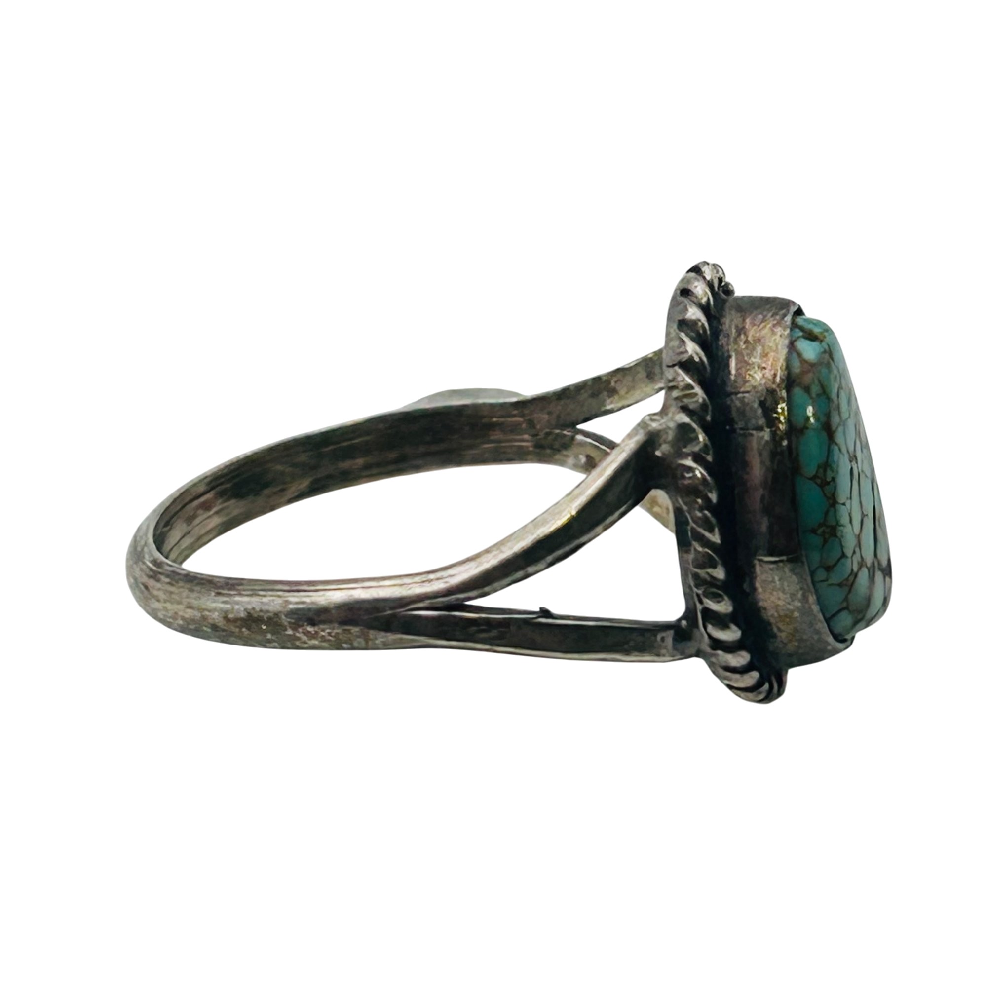 Navajo Sterling Turquoise Ring Sz 5