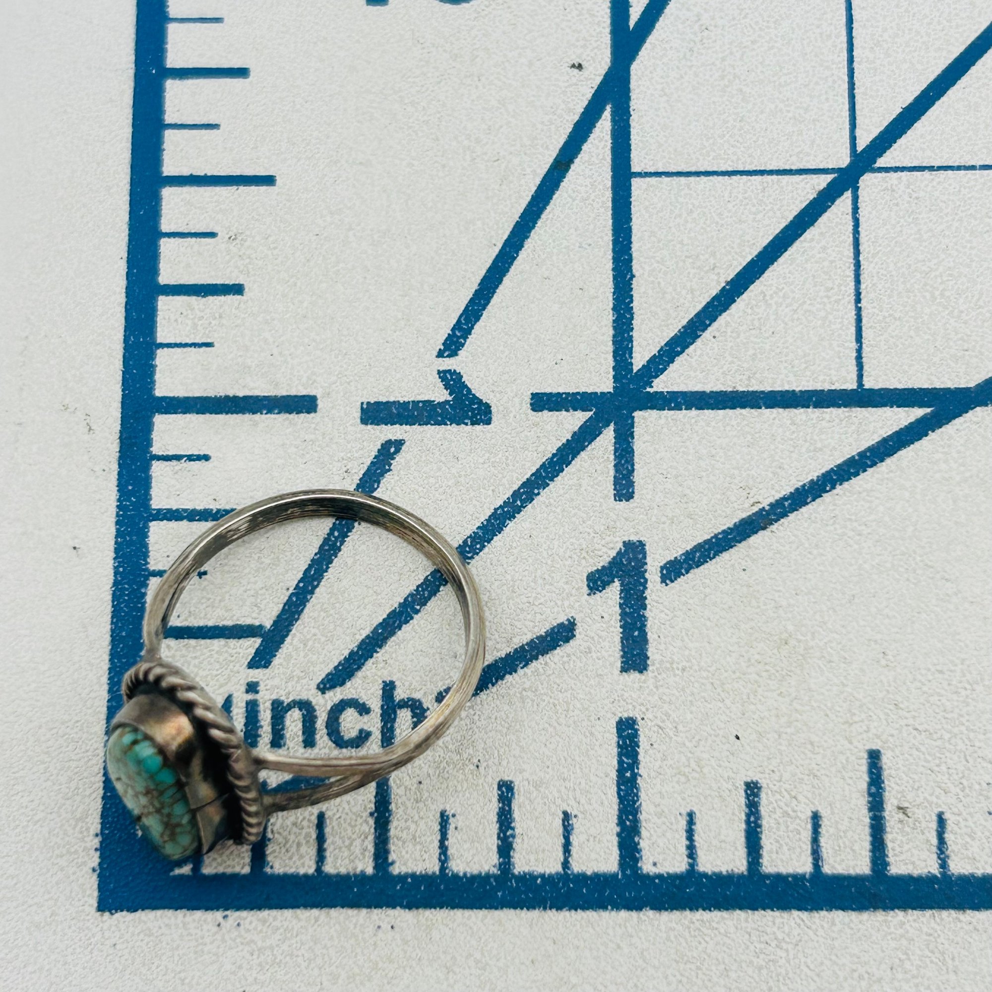 Navajo Sterling Turquoise Ring Sz 5