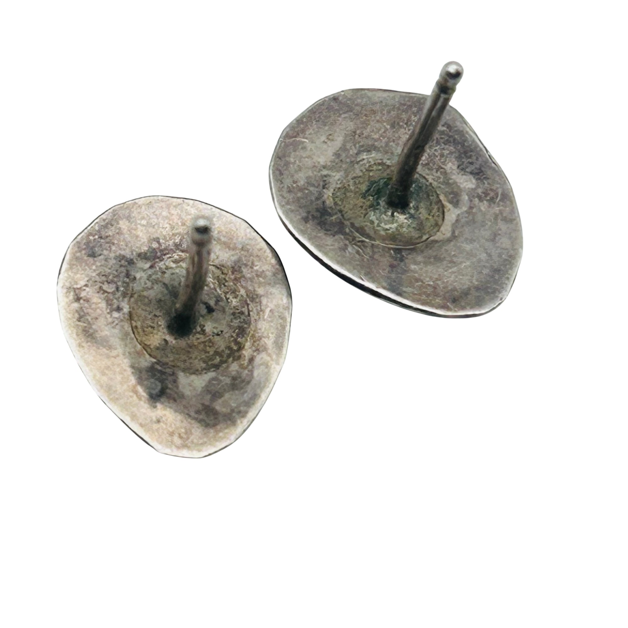Southwest Sterling Bear Claw Earrings