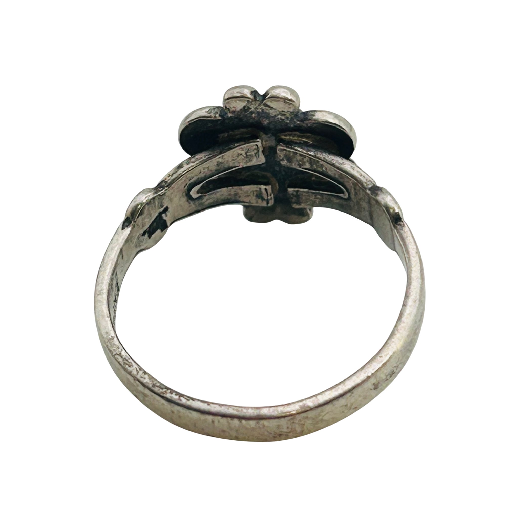Bell Trading Post Sterling Turquoise Ring Sz 4.5