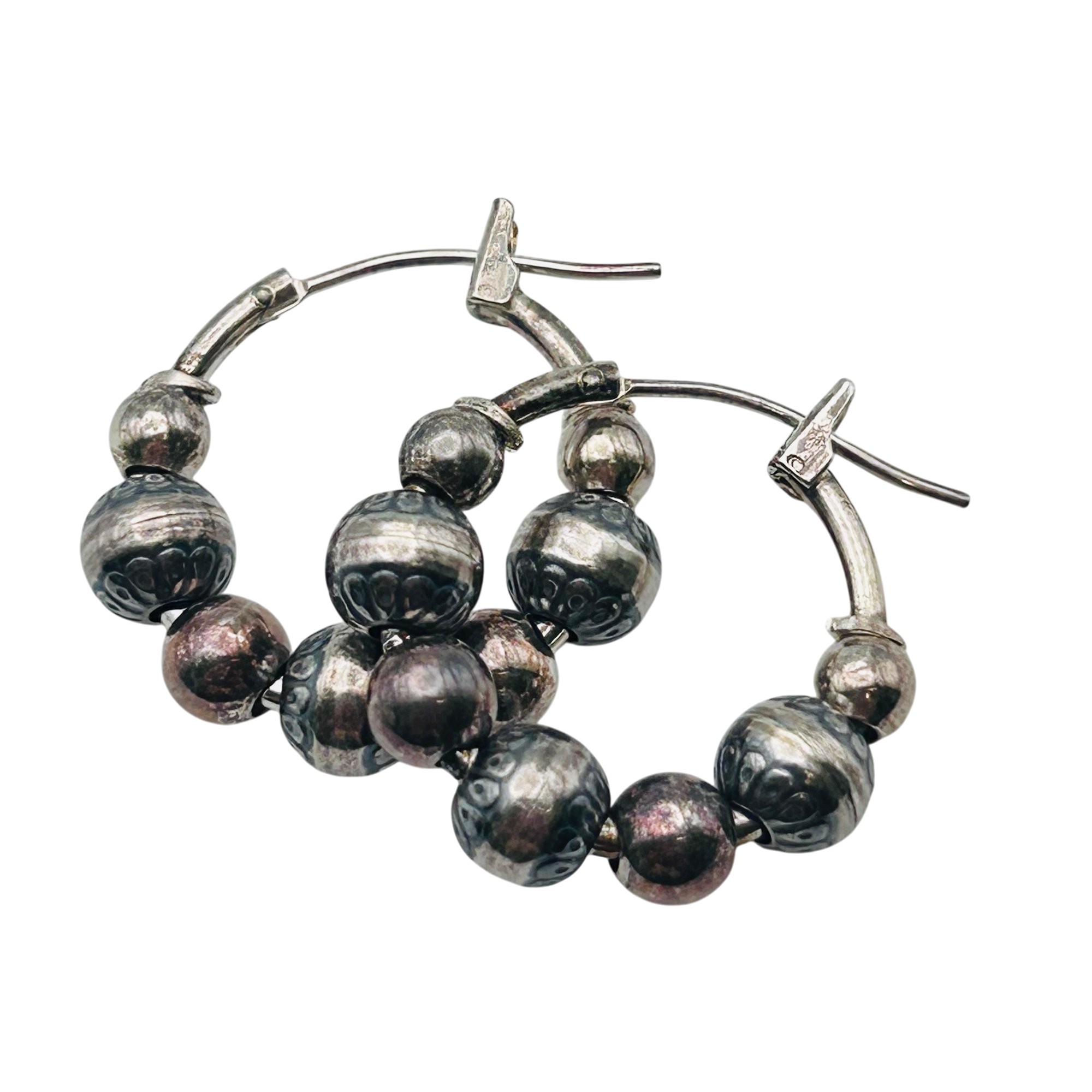 Carolyn Pollack Sterling Hoop Earrings