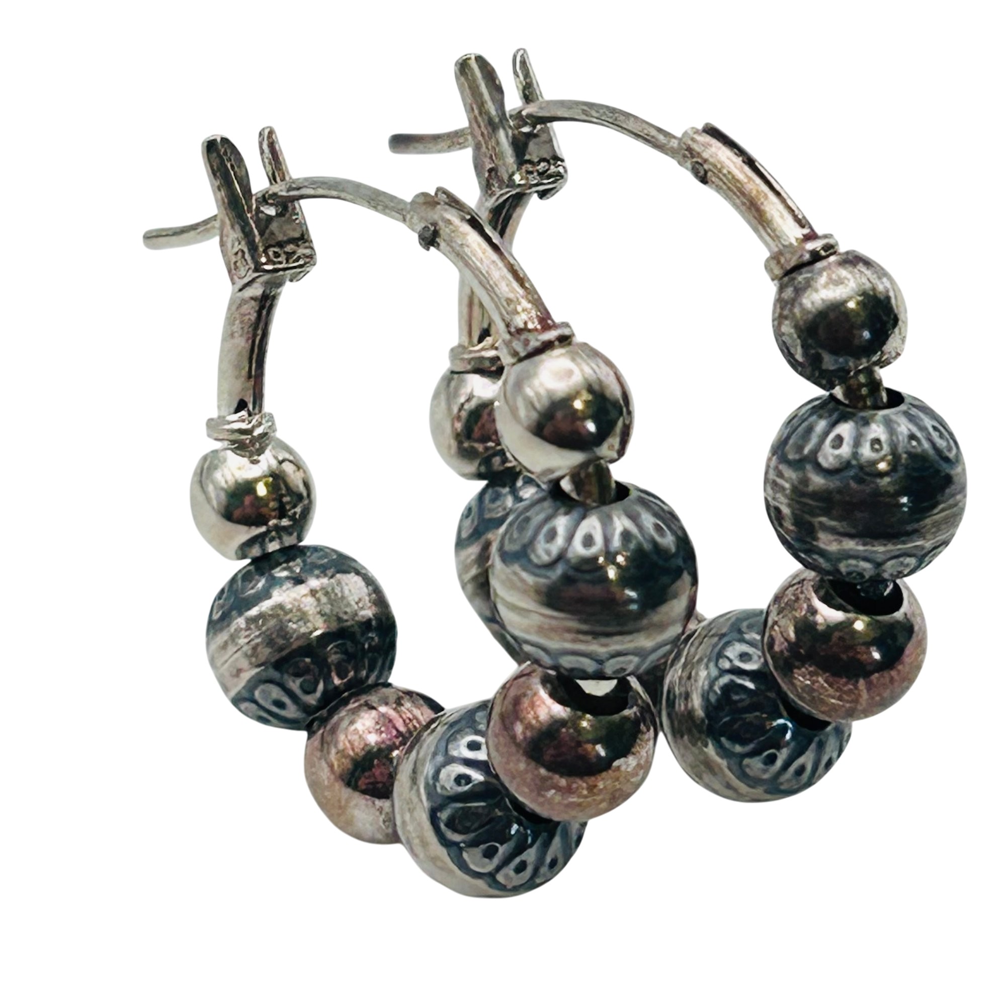 Carolyn Pollack Sterling Hoop Earrings