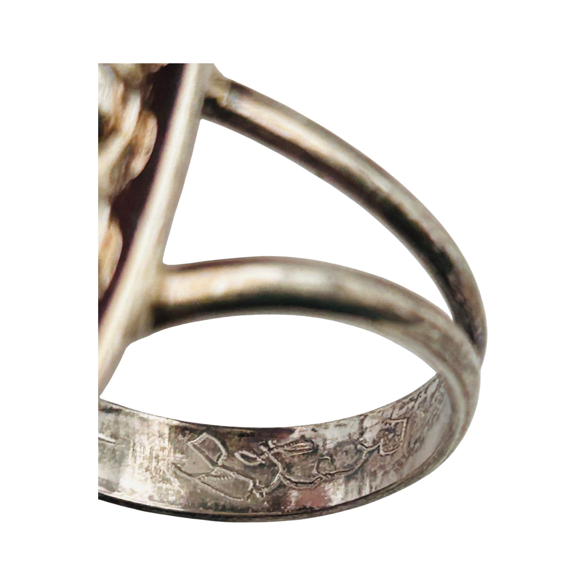 Signed Artisan Sterling Ring Sz 8