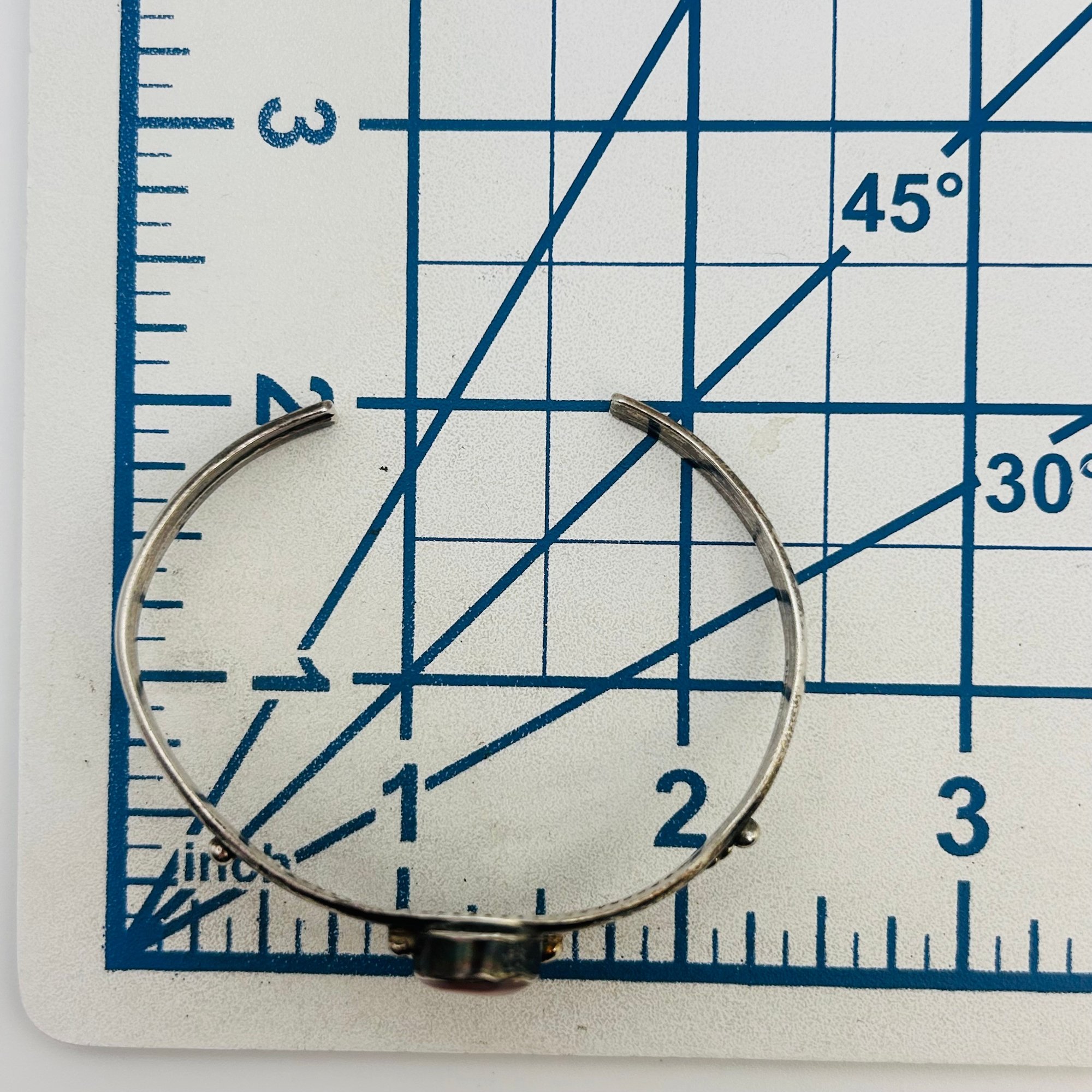 Navajo Sterling Mother Of Pearl Cuff Bracelet