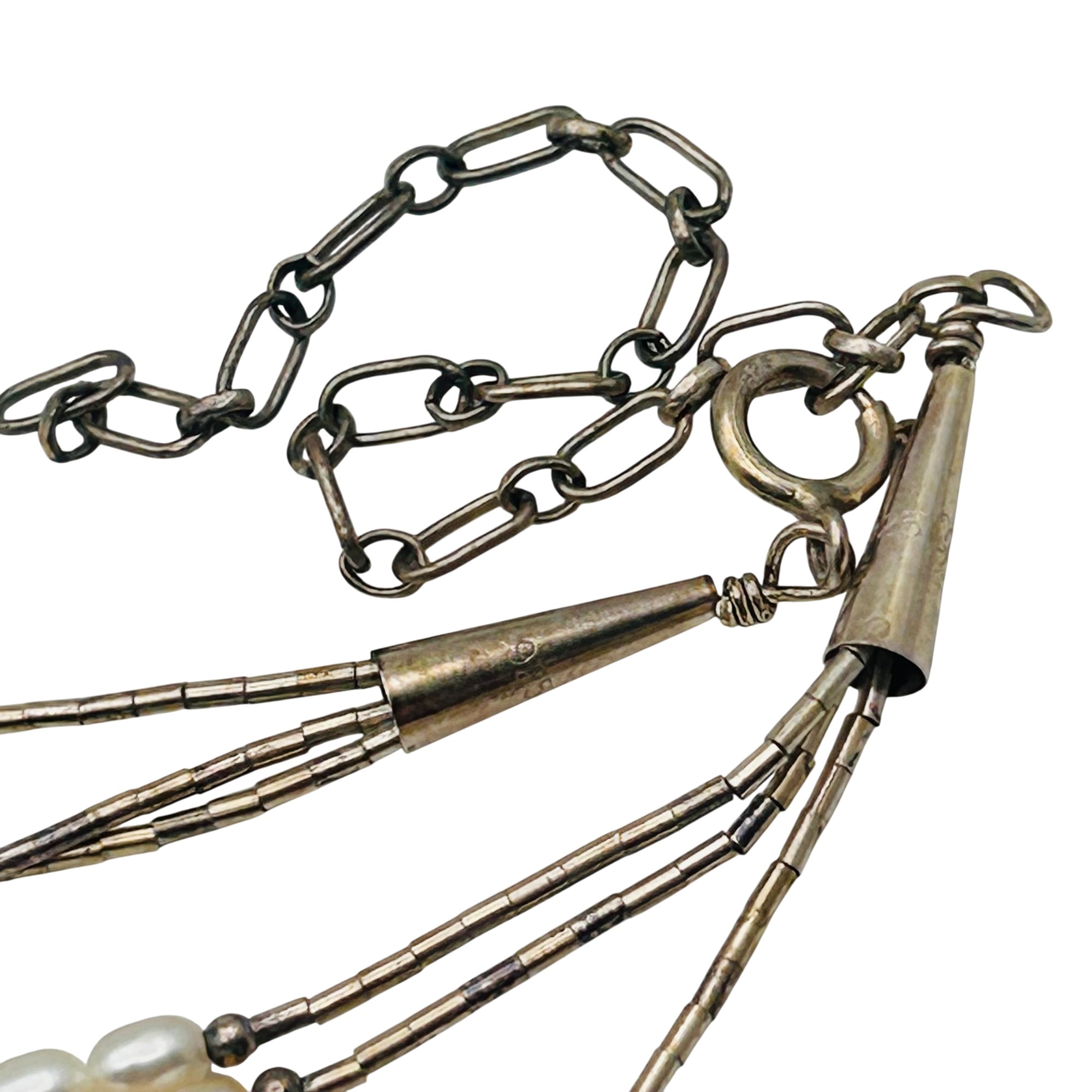 Carolyn Pollack Sterling Pearl Necklace