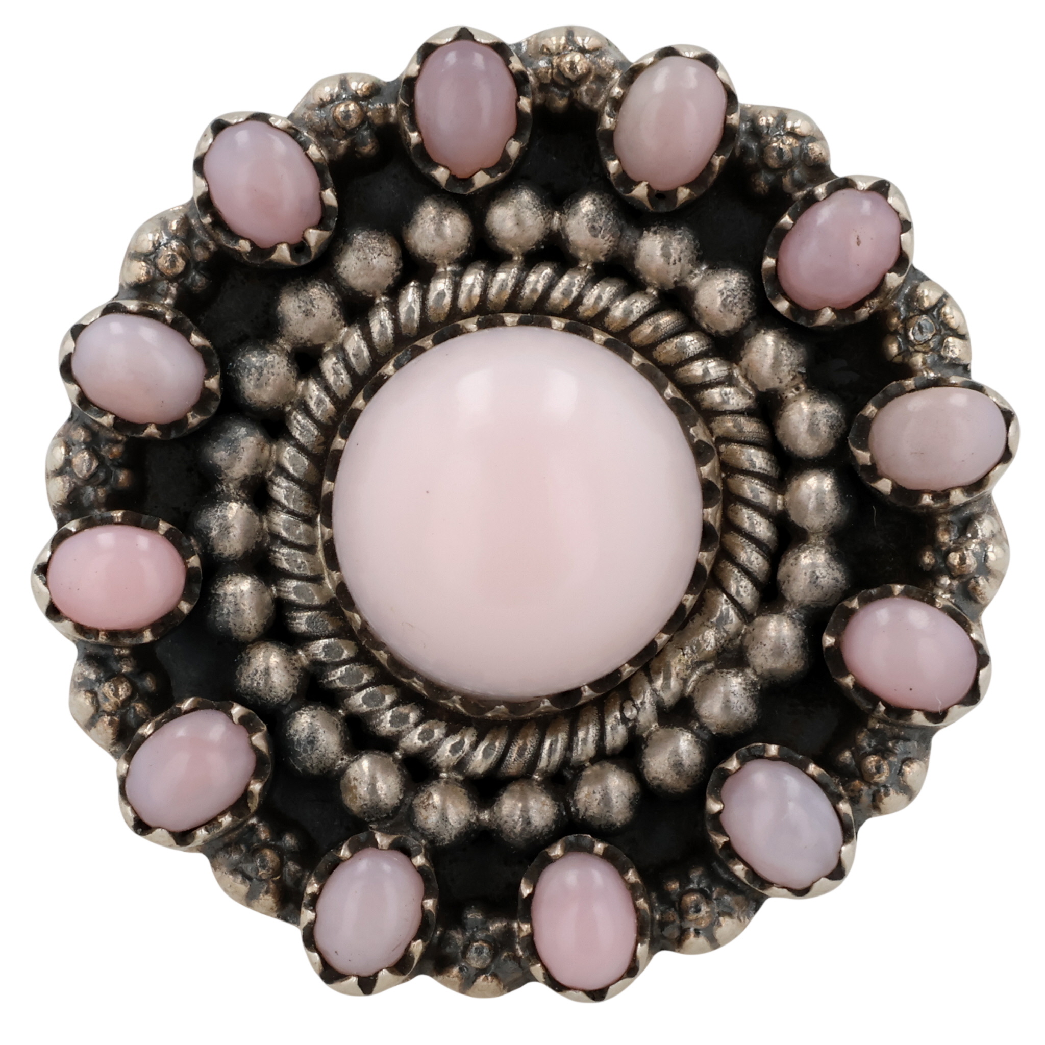 HaDa Collection Sterling Pink Conch Adjustable Ring