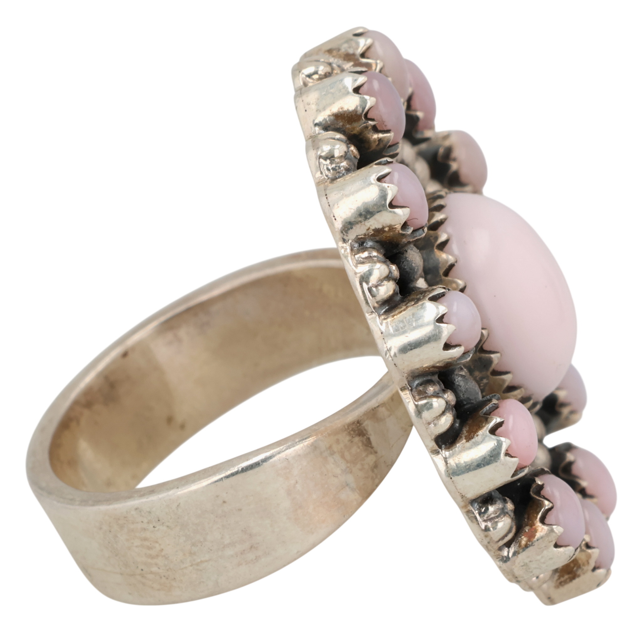 HaDa Collection Sterling Pink Conch Adjustable Ring