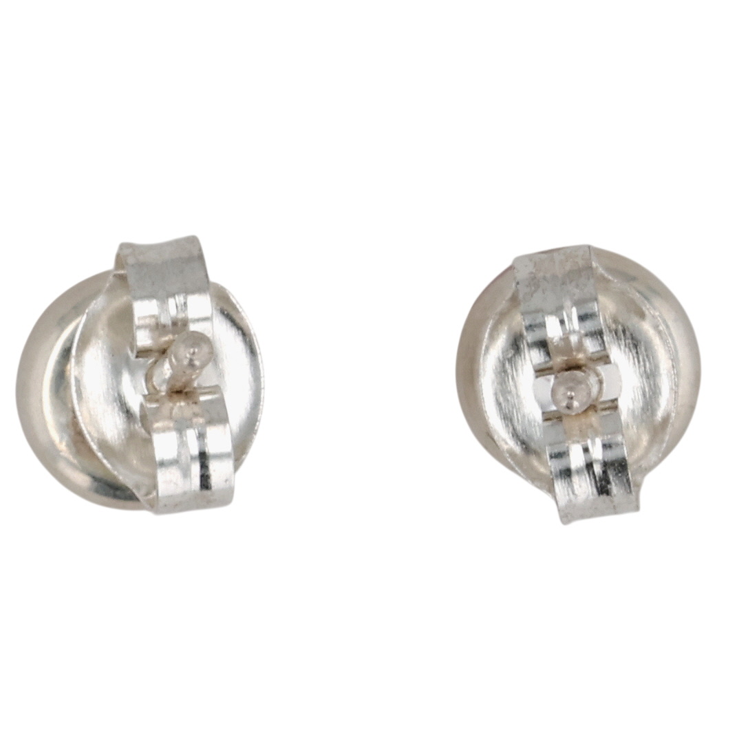 Dorothy Weha Zuni Sterling Mother of Pearl Earrings