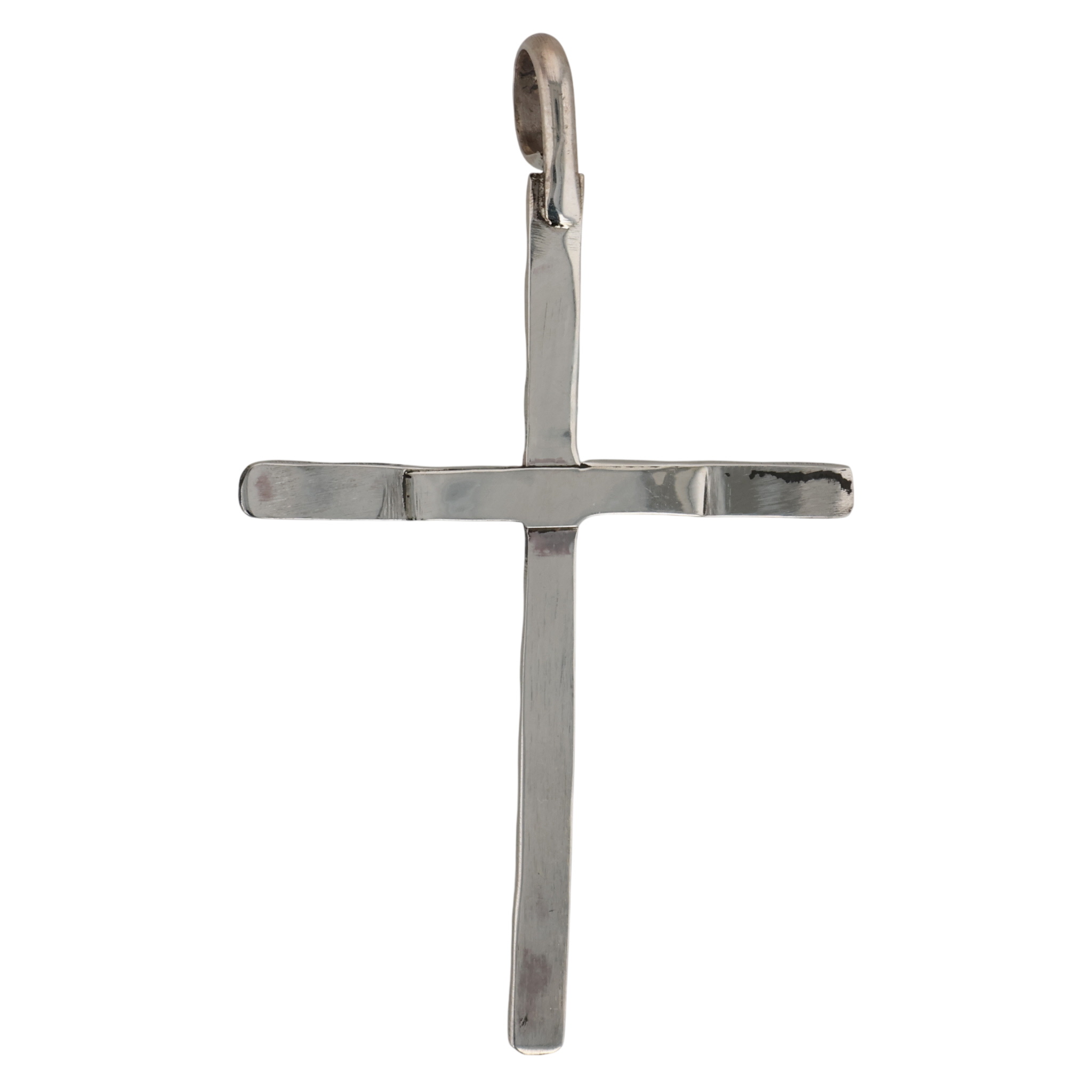 Gilbert Weebothee Zuni Sterling Turquoise Inlay Cross Pendant