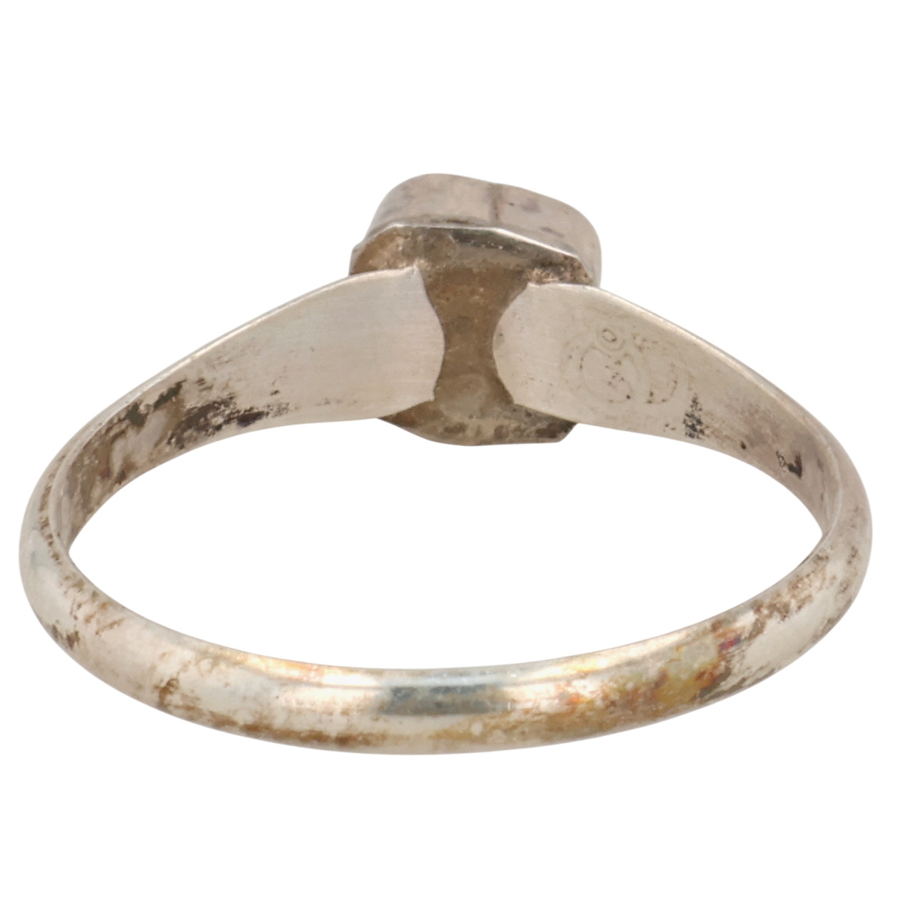 Donna Laslio Zuni Sterling Multi-Stone Inlay Sunface Ring Sz 4.5