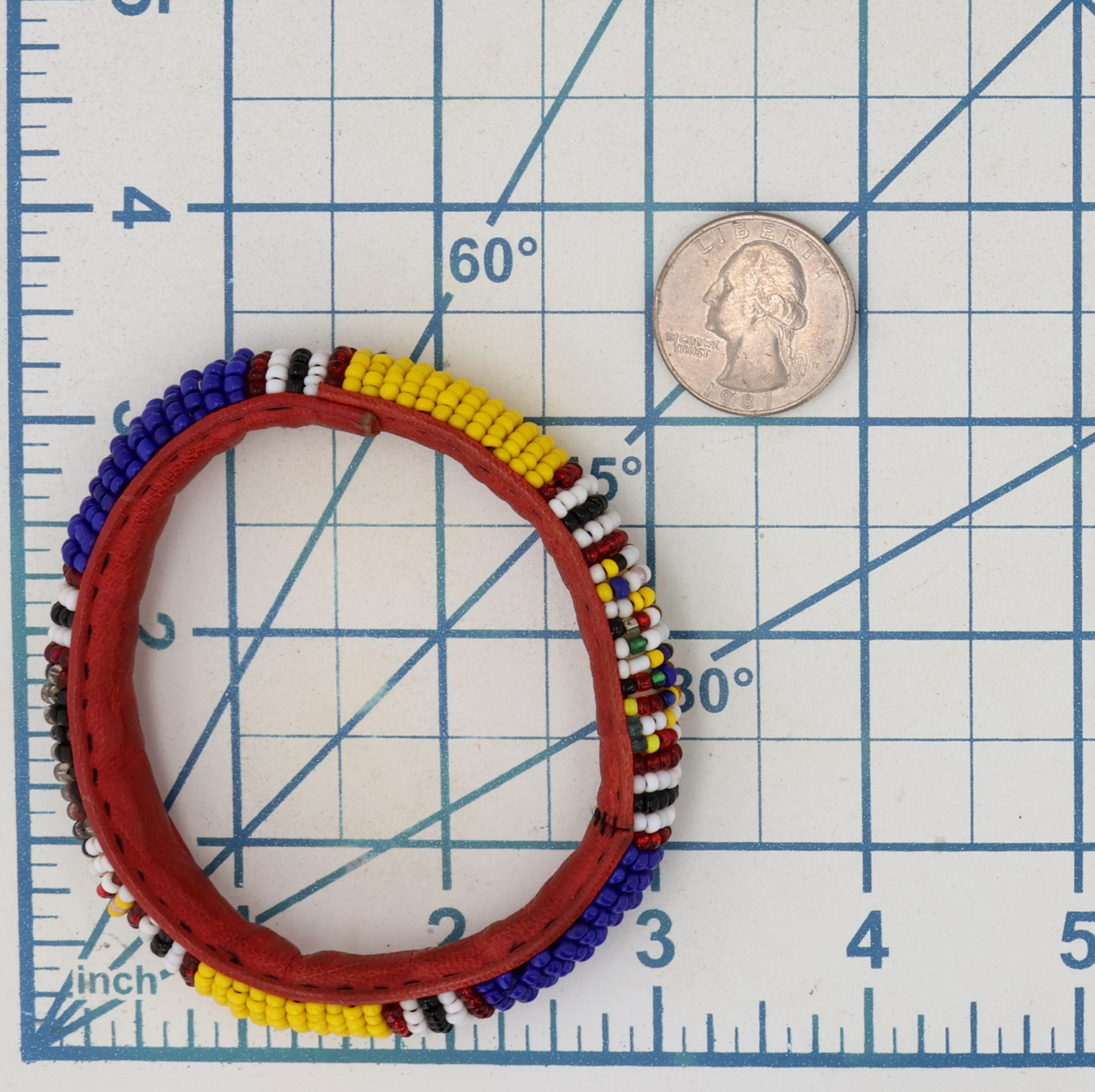Vintage Cherokee Microbead Bangle Bracelet