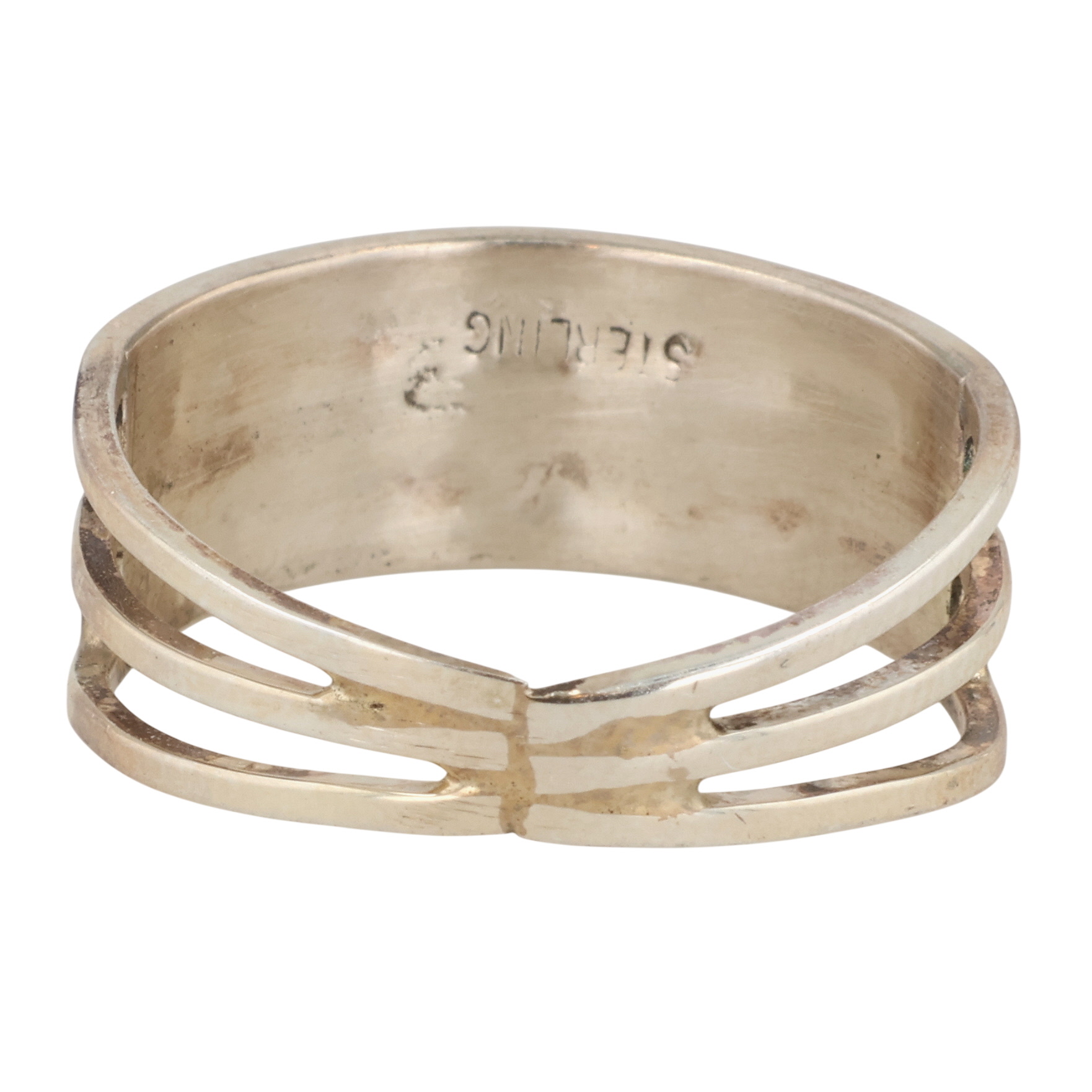 Debbie Johnson Navajo Sterling Spiny Oyster Ring Sz 8