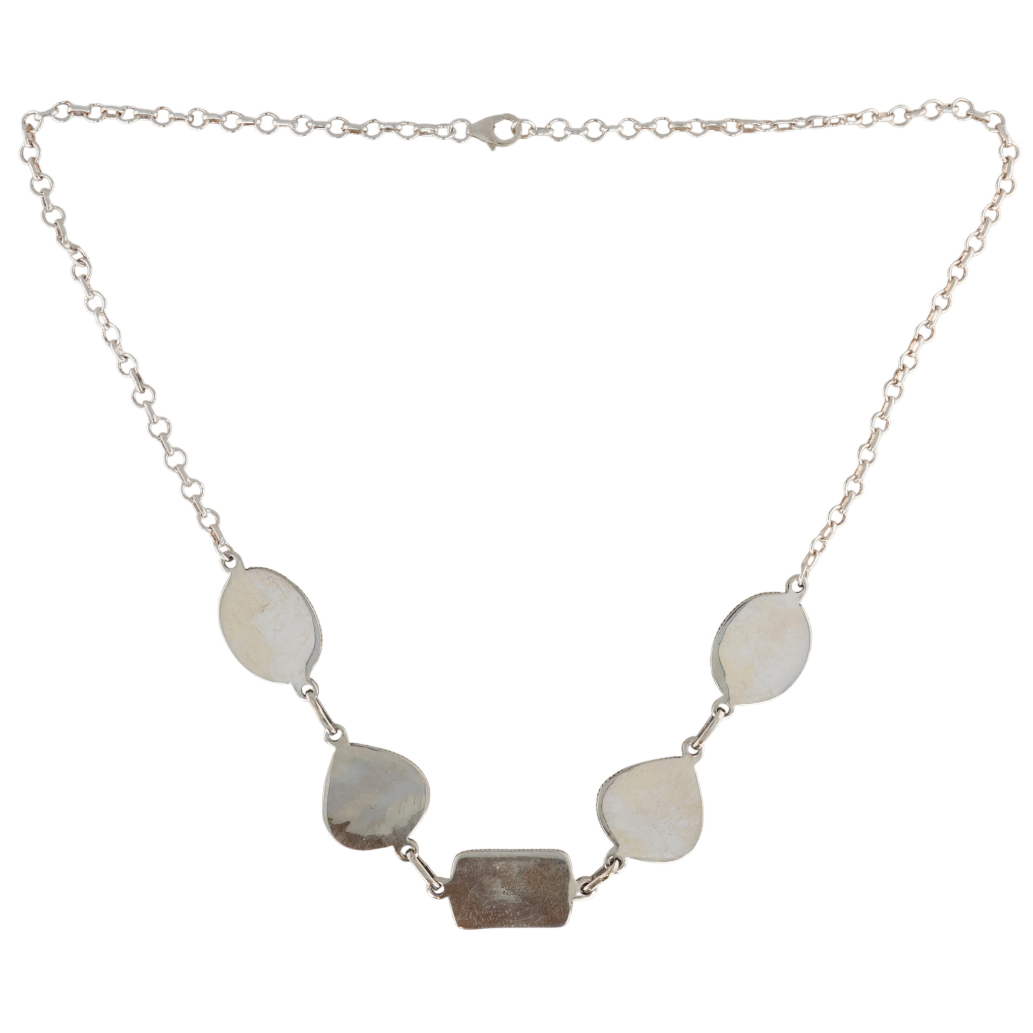 HaDa Collection Sterling Honey Dahlia Link Necklace
