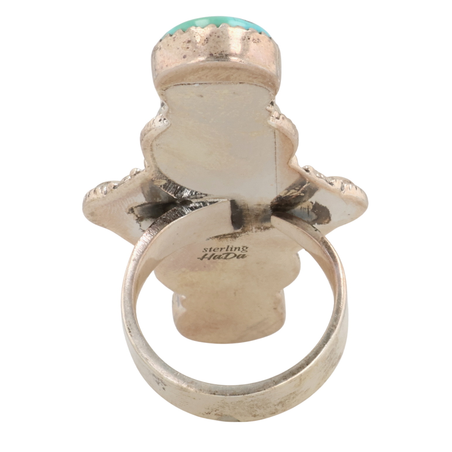 HaDa Collection Sterling Kingman Turquoise Adjustable Ring